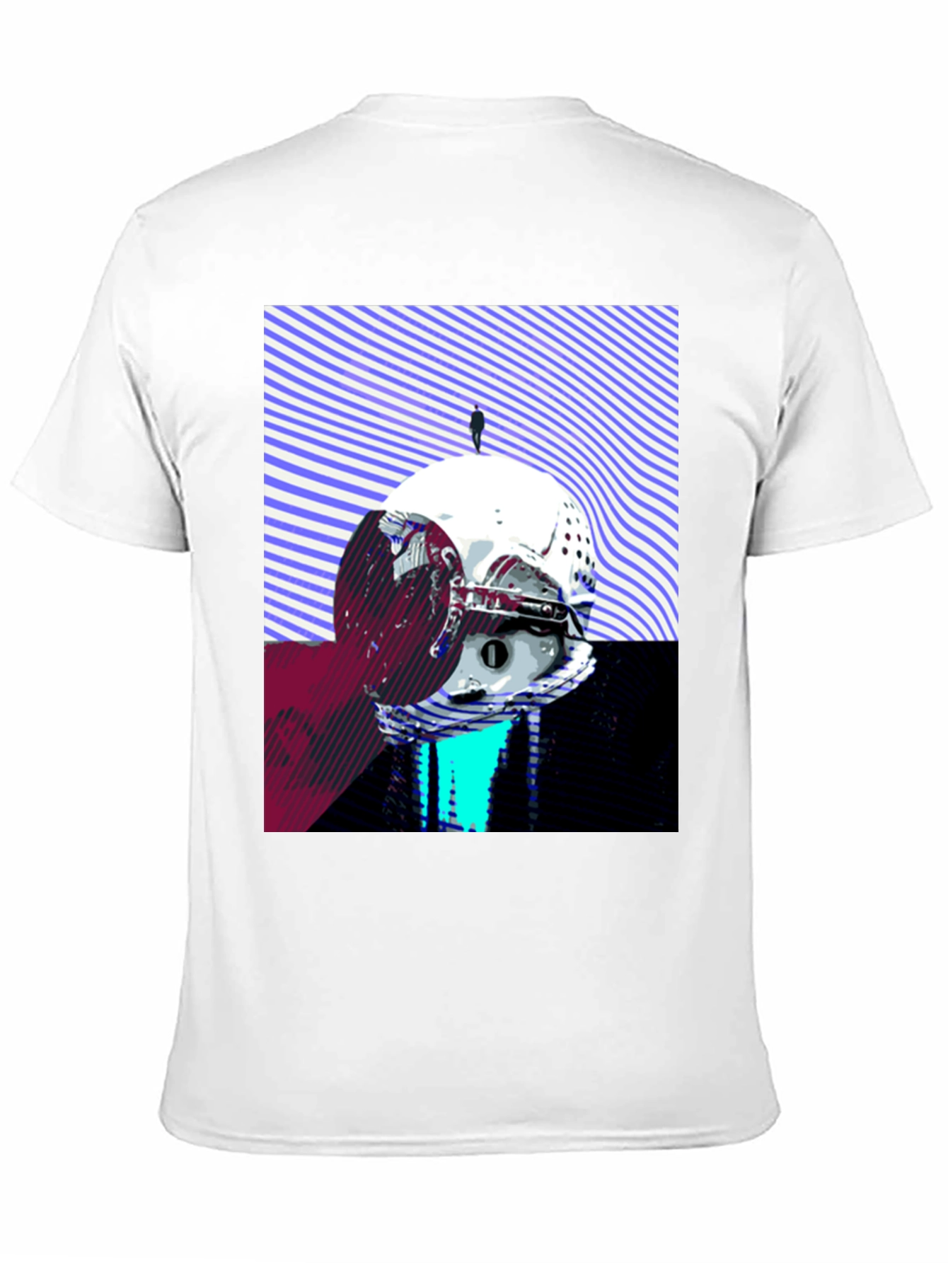 Abstract Graphic Print Mens T-Shirt