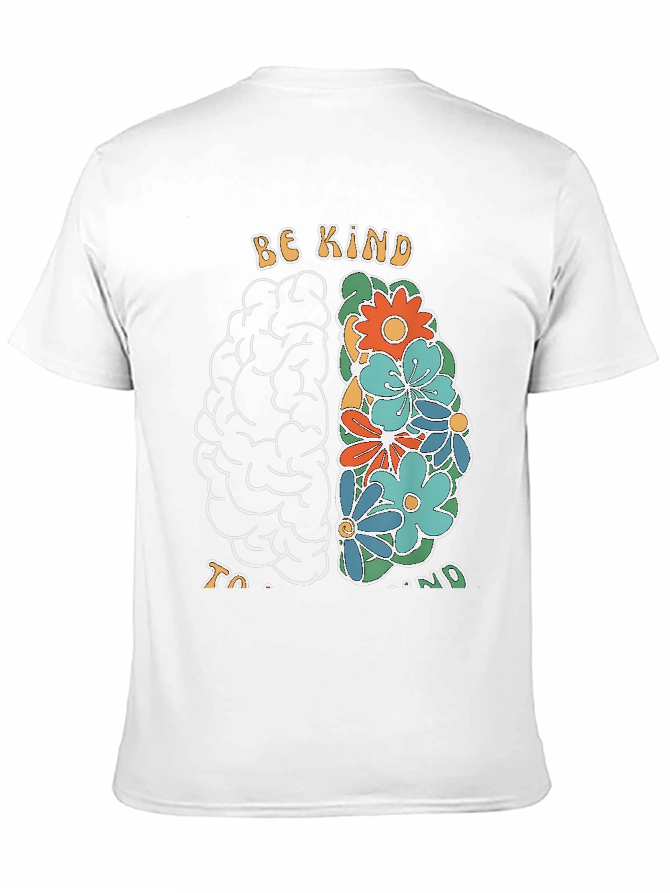 Be Kind Brain Graphic T-Shirt