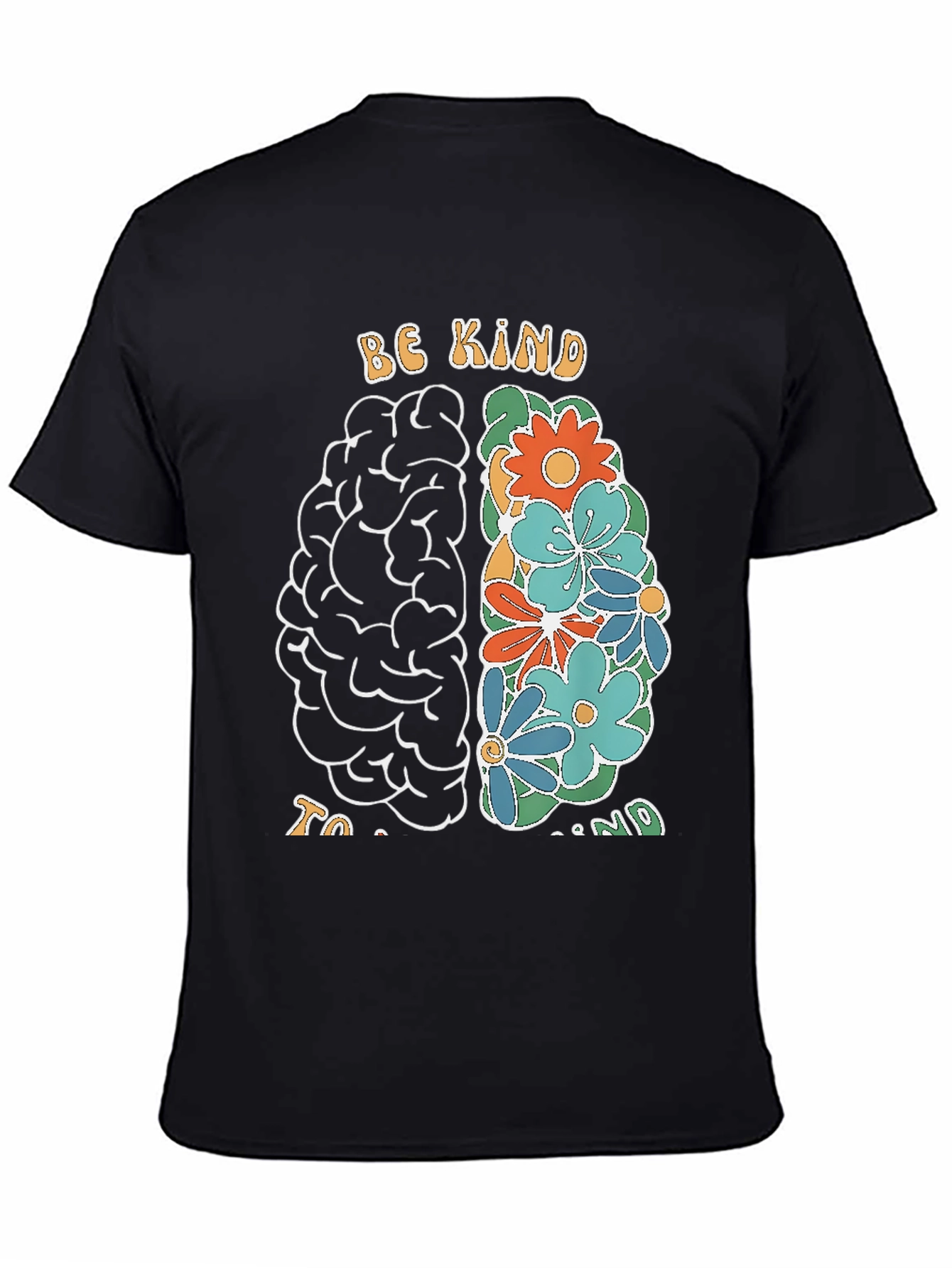 Be Kind Brain Graphic T-Shirt