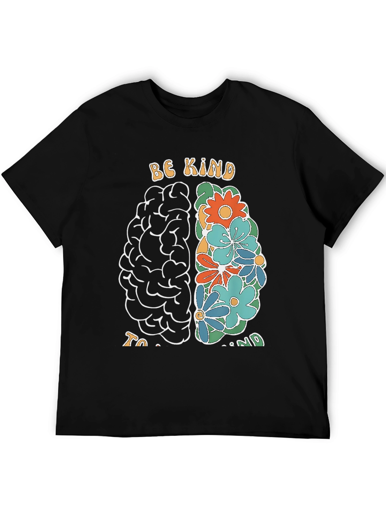 Be Kind Brain Graphic T-Shirt