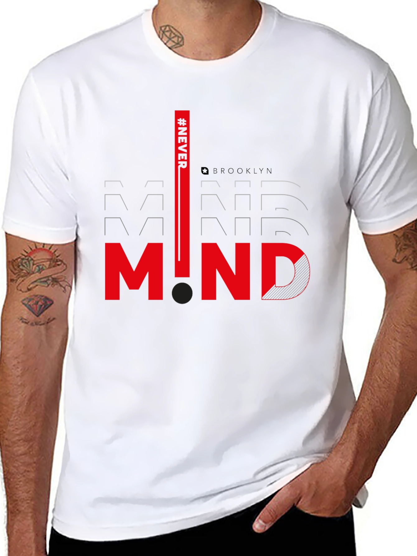 Modern Mind Graphic Tee - Sleek Black T-Shirt