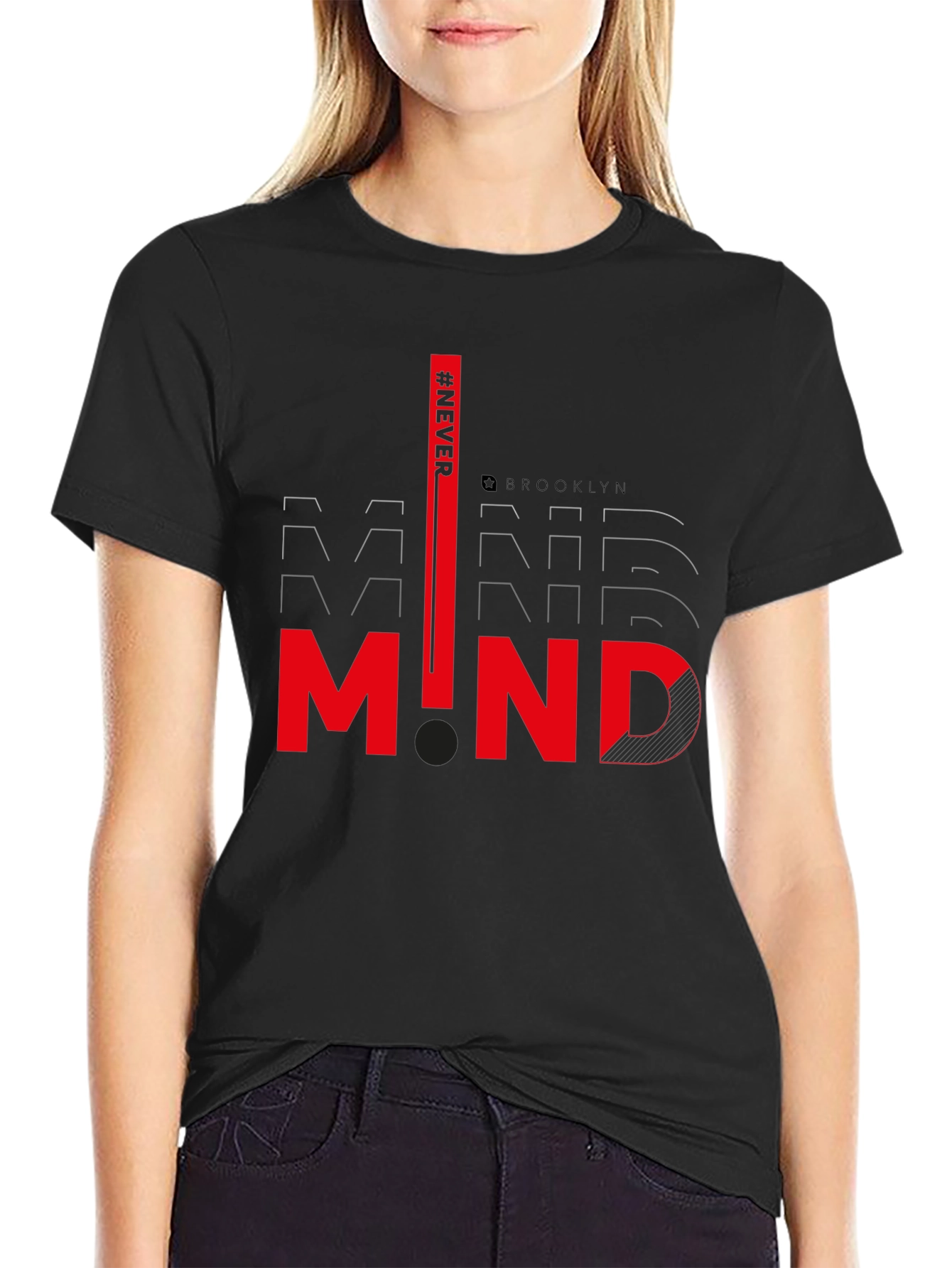 Modern Mind Graphic Tee - Sleek Black T-Shirt