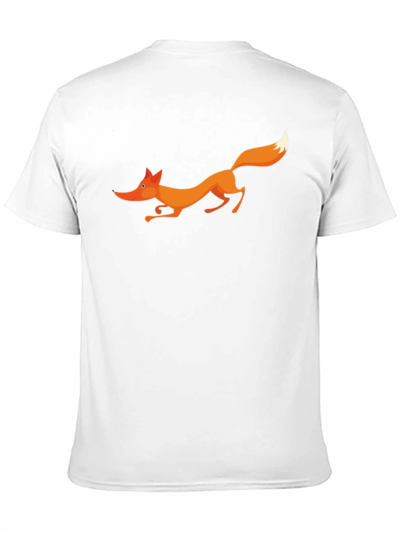 Fox Graphic Black T-Shirt - Cartoon Animal Tee