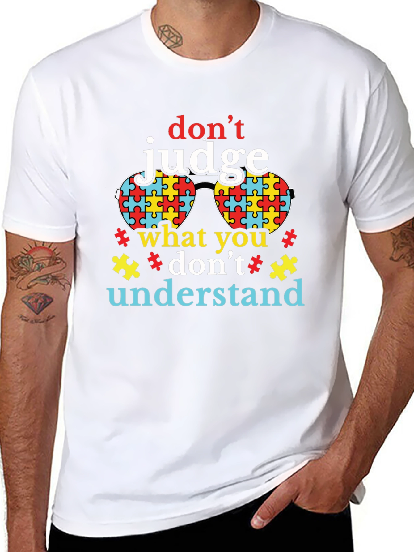 Autism Awareness T-Shirt - Dont Judge