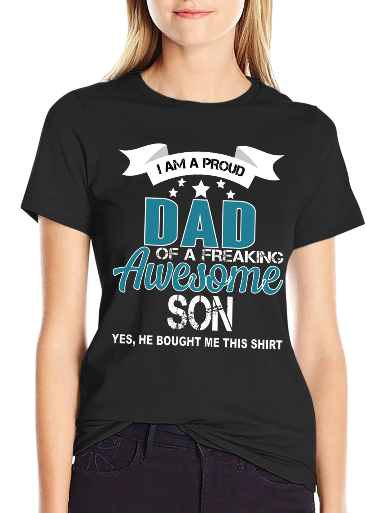 Proud Dad of an Awesome Son Graphic Tee