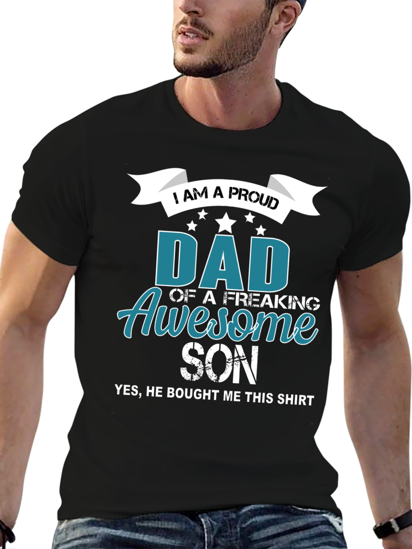 Proud Dad of an Awesome Son Graphic Tee