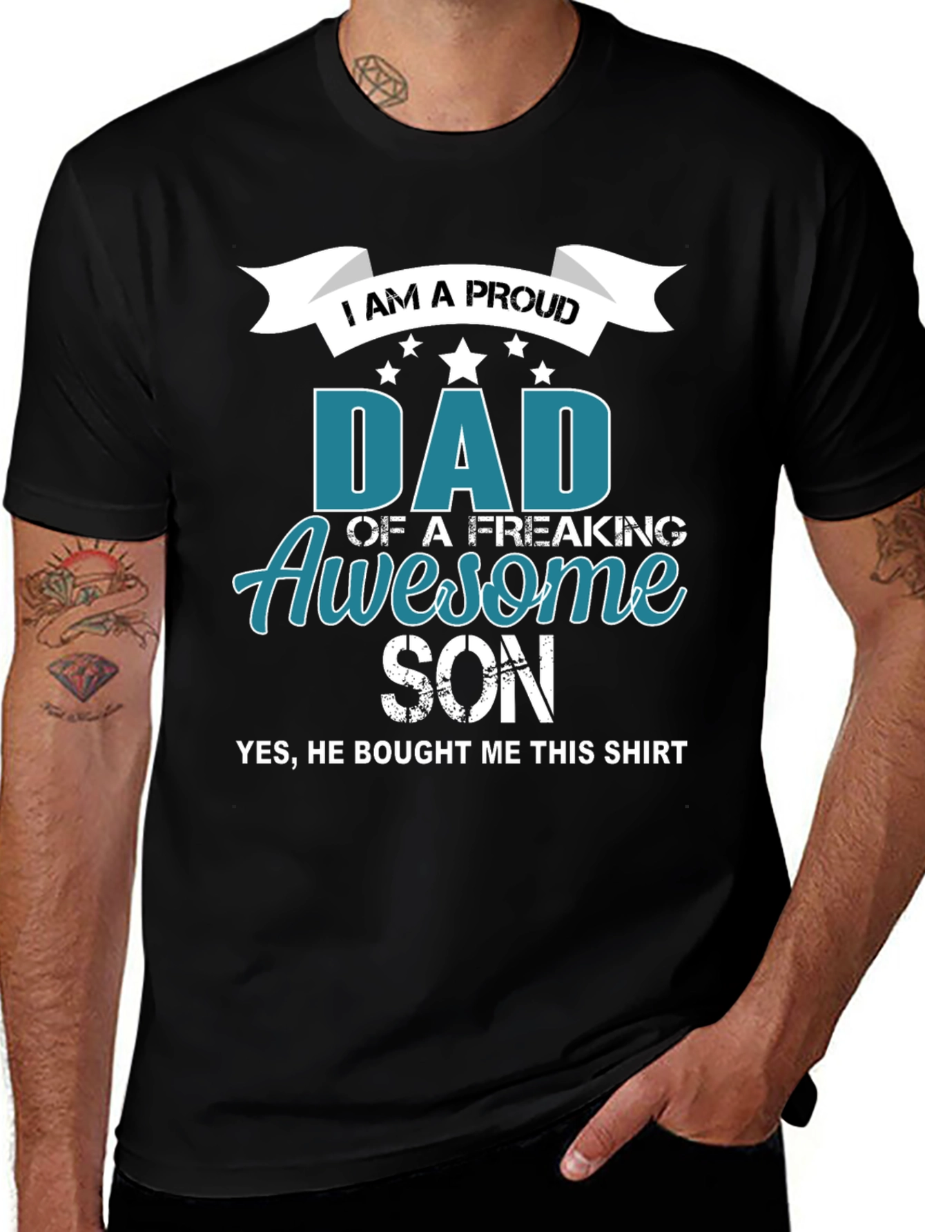 Proud Dad of an Awesome Son Graphic Tee
