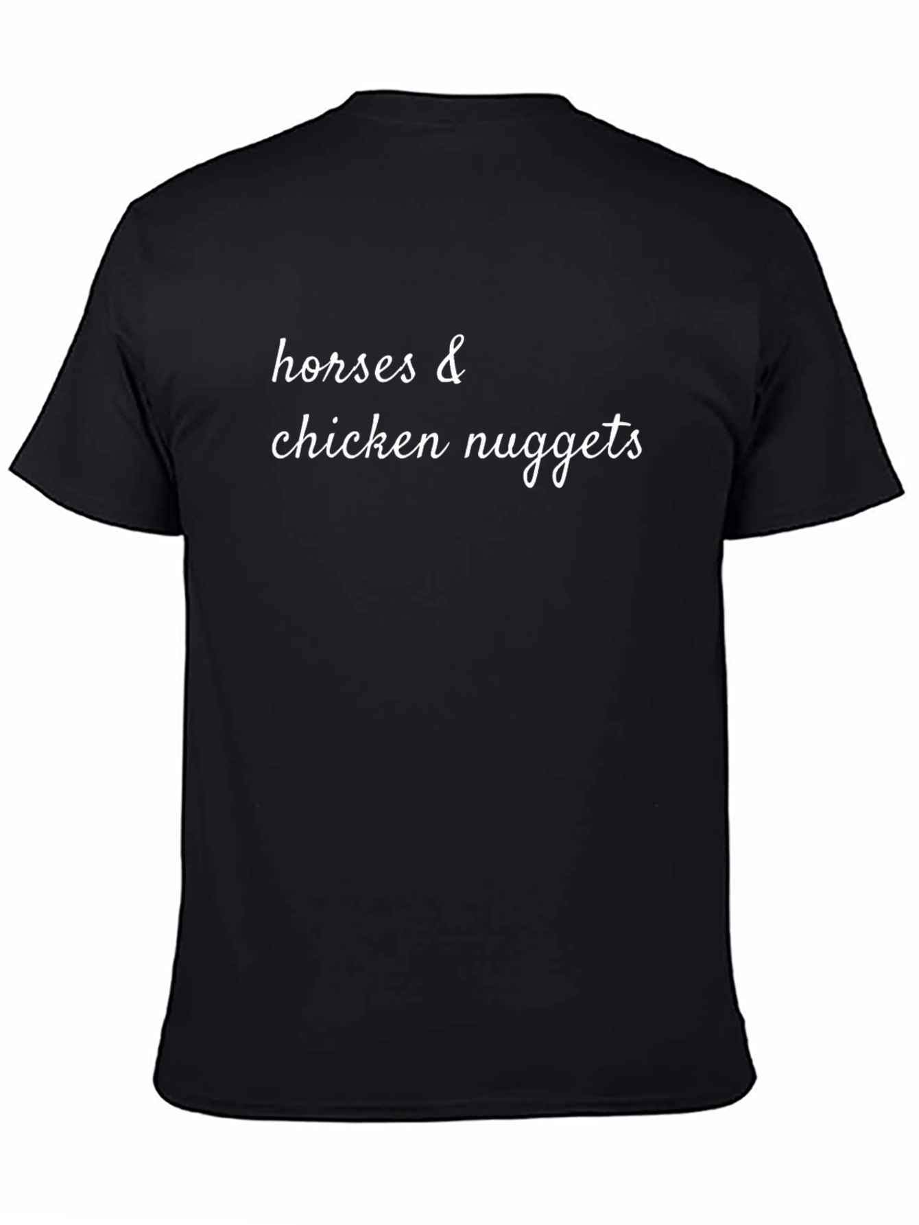 Horses & Chicken Nuggets Graphic T-Shirt
