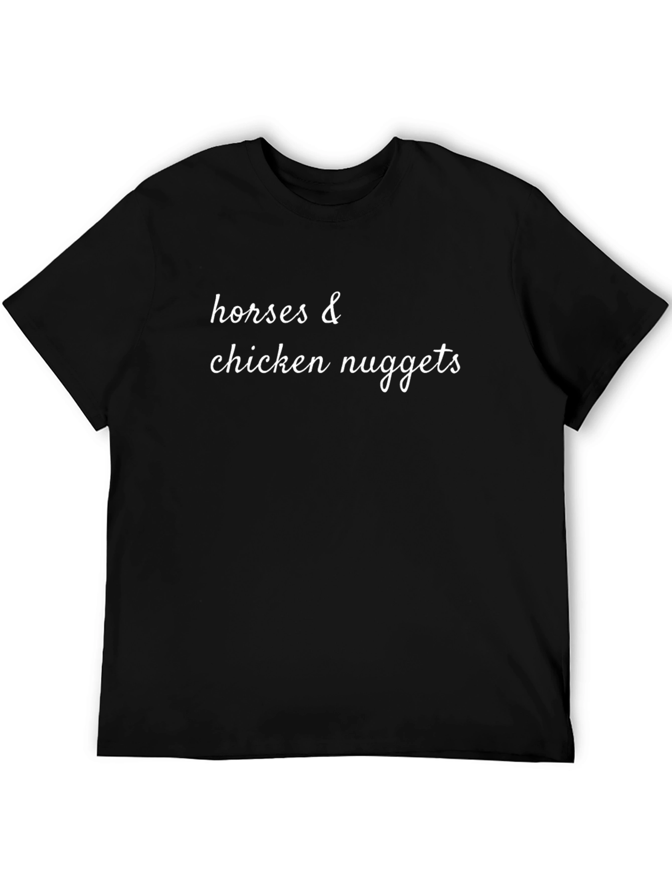 Horses & Chicken Nuggets Graphic T-Shirt