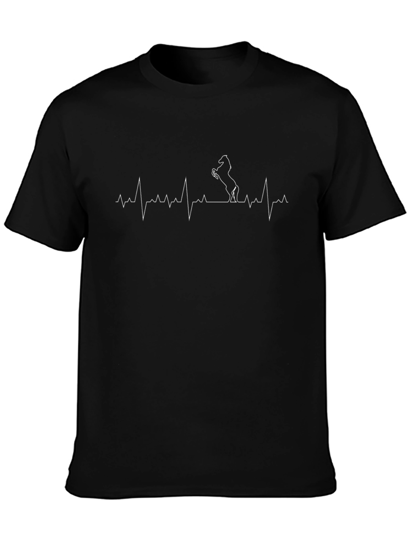 Horse Heartbeat T-Shirt - Equestrian Lover Tee