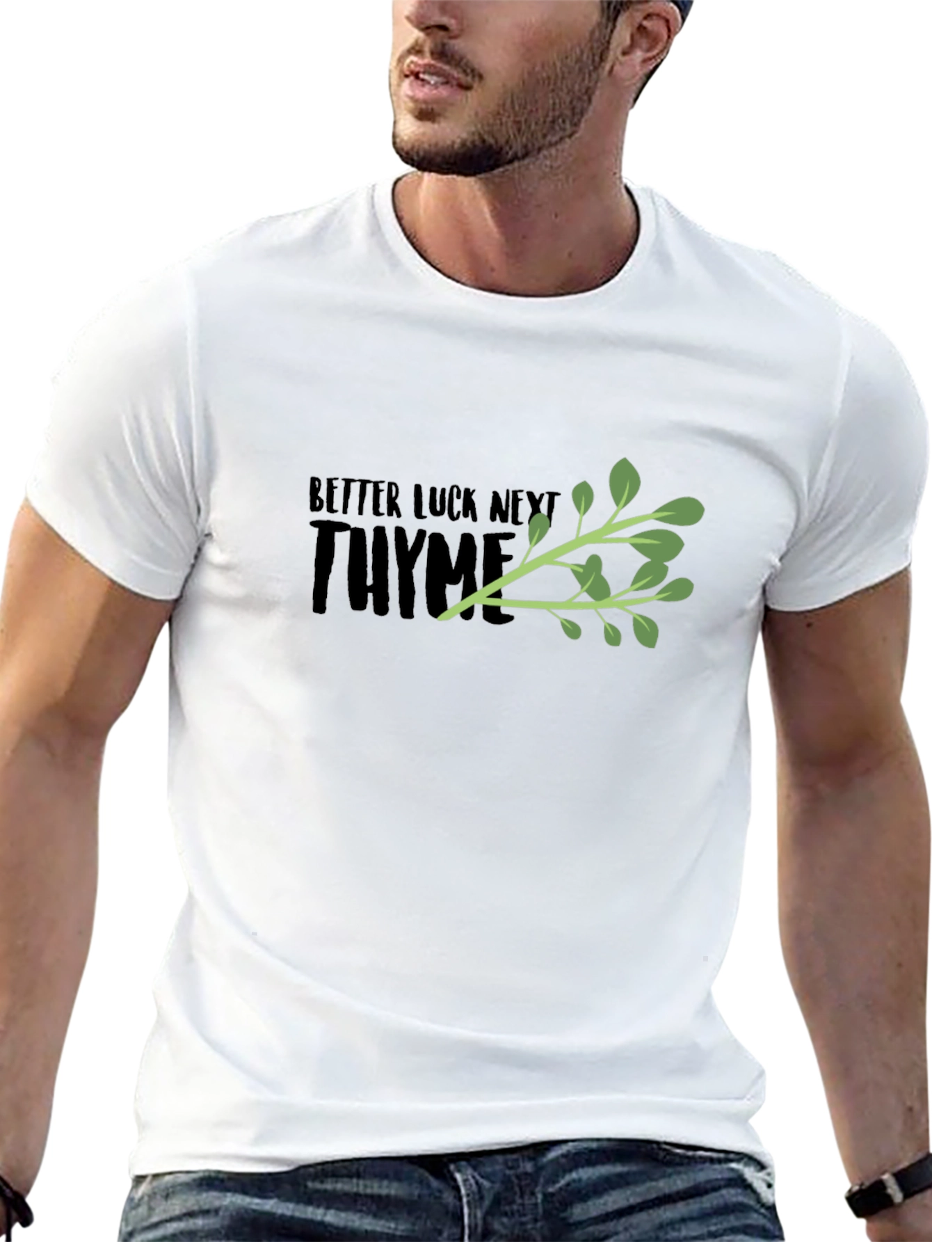 Better Luck Next Thyme Black Graphic Tee