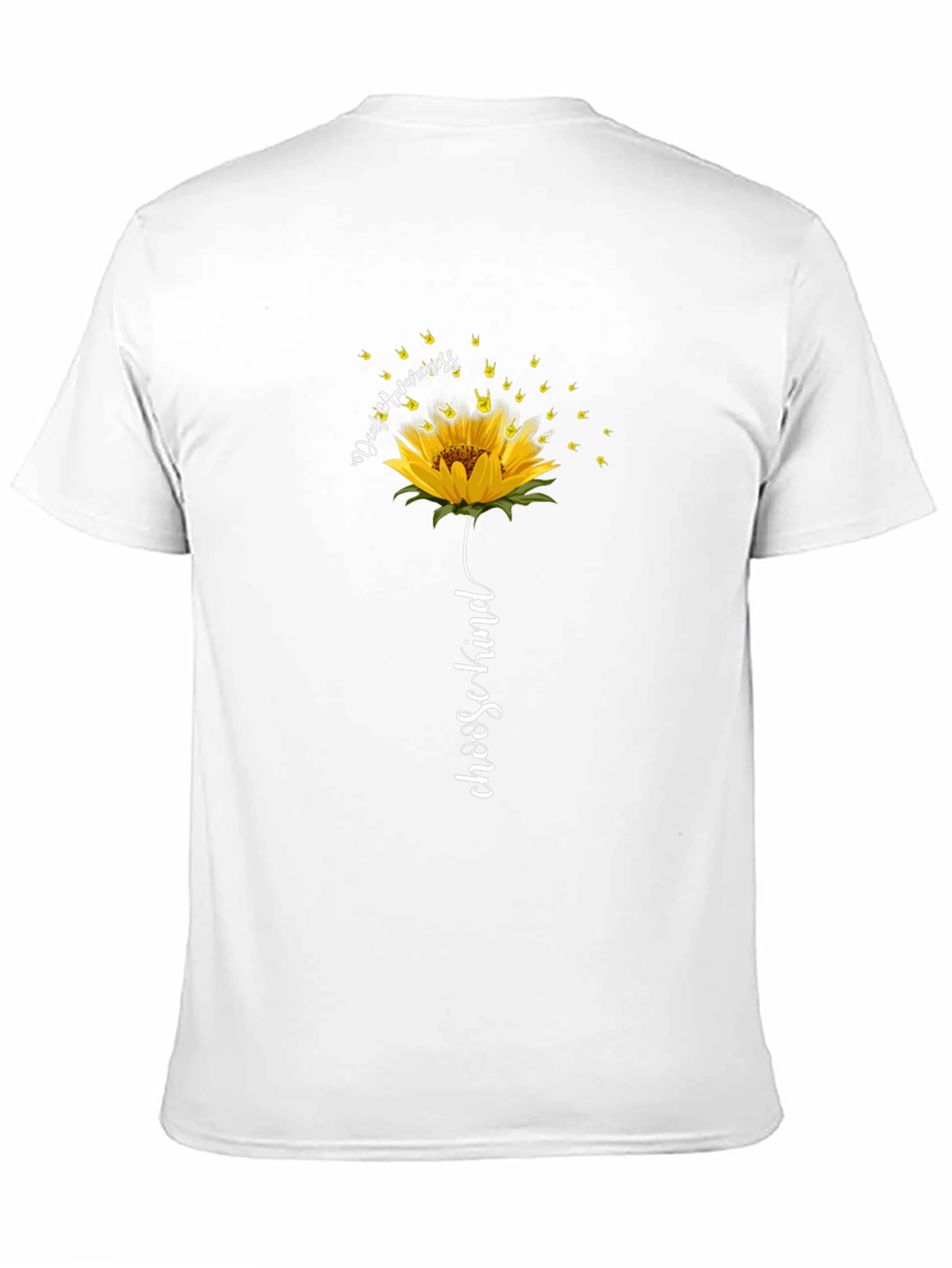Deaf Awareness Sunflower T-Shirt