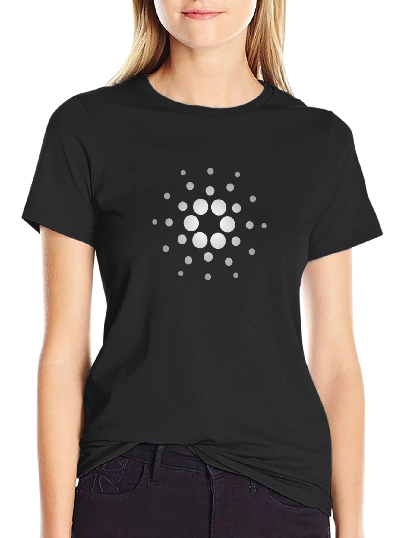 Cardano ADA Crypto T-Shirt - Black Cotton Tee