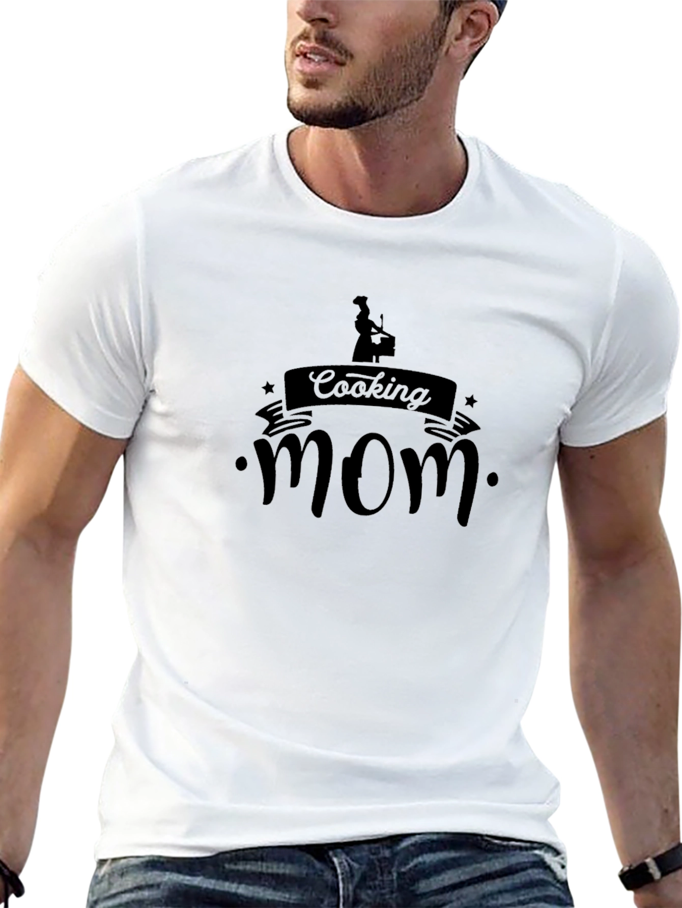 Cooking Mom T-Shirt - Black Graphic Tee