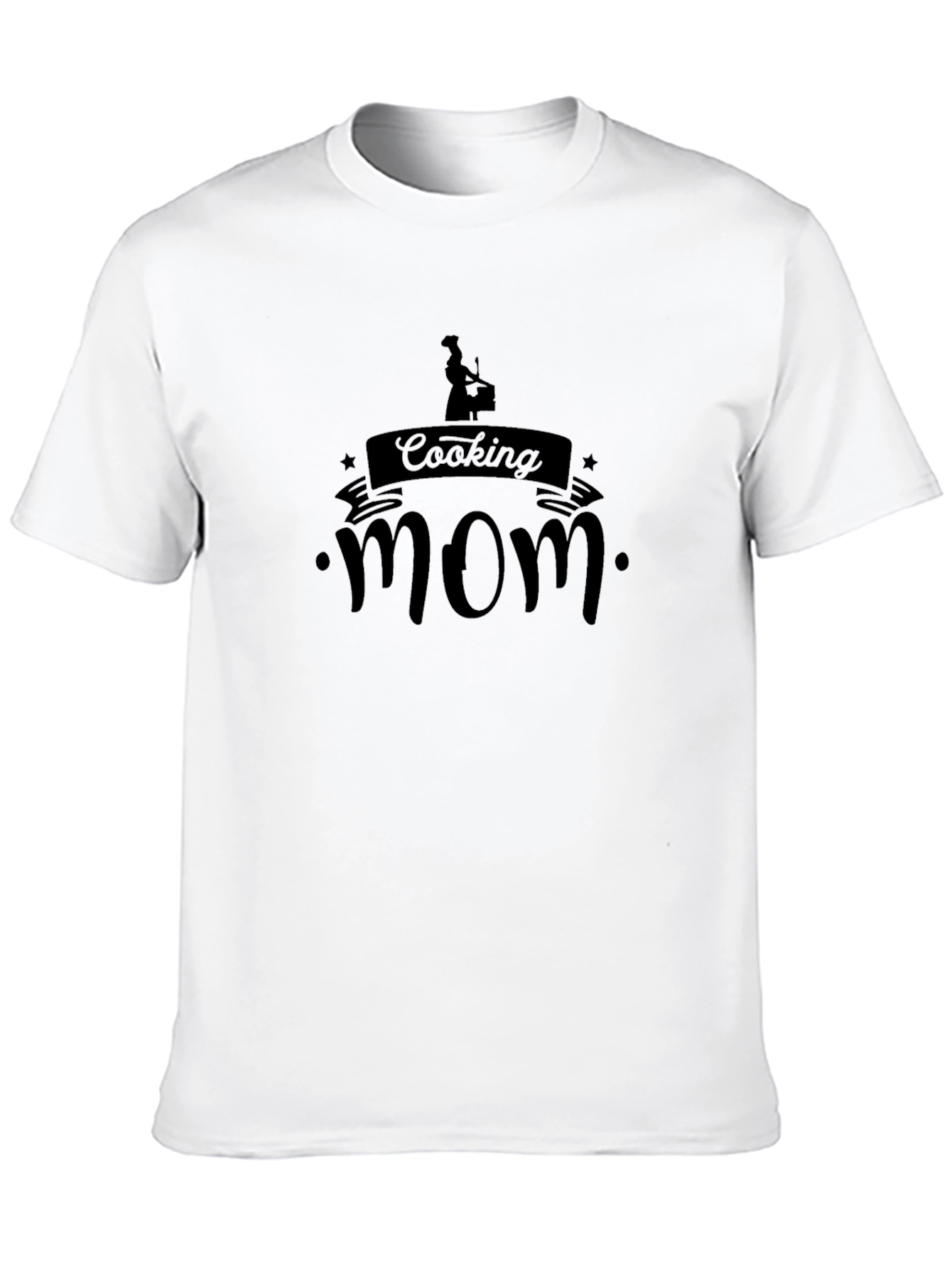 Cooking Mom T-Shirt - Black Graphic Tee