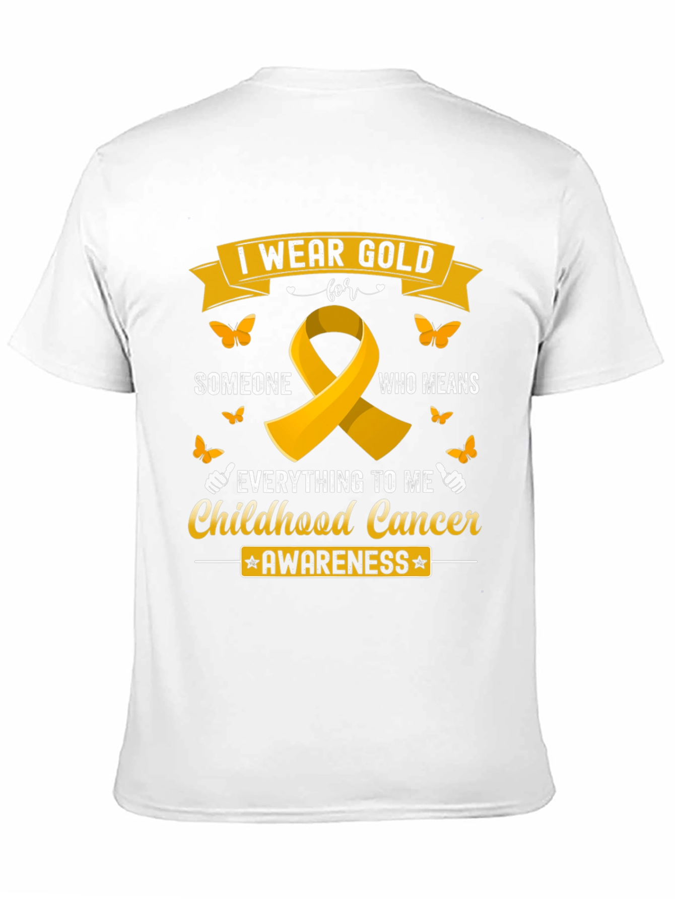 Childhood Cancer Awareness Gold Ribbon T-Shirt