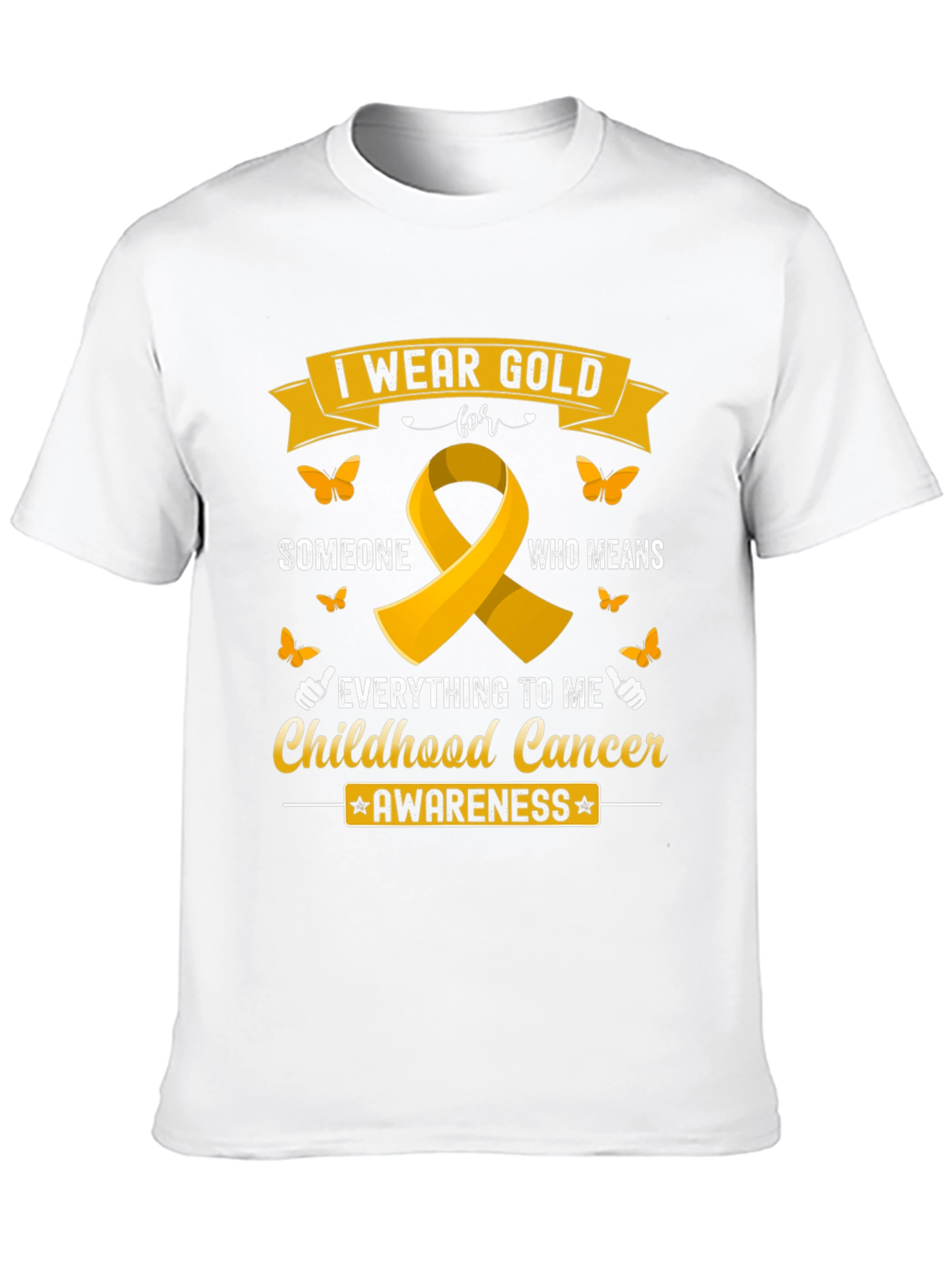 Childhood Cancer Awareness Gold Ribbon T-Shirt