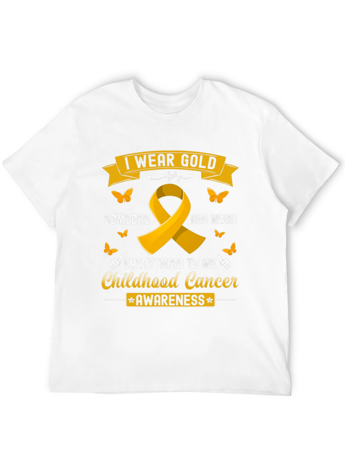 Childhood Cancer Awareness Gold Ribbon T-Shirt