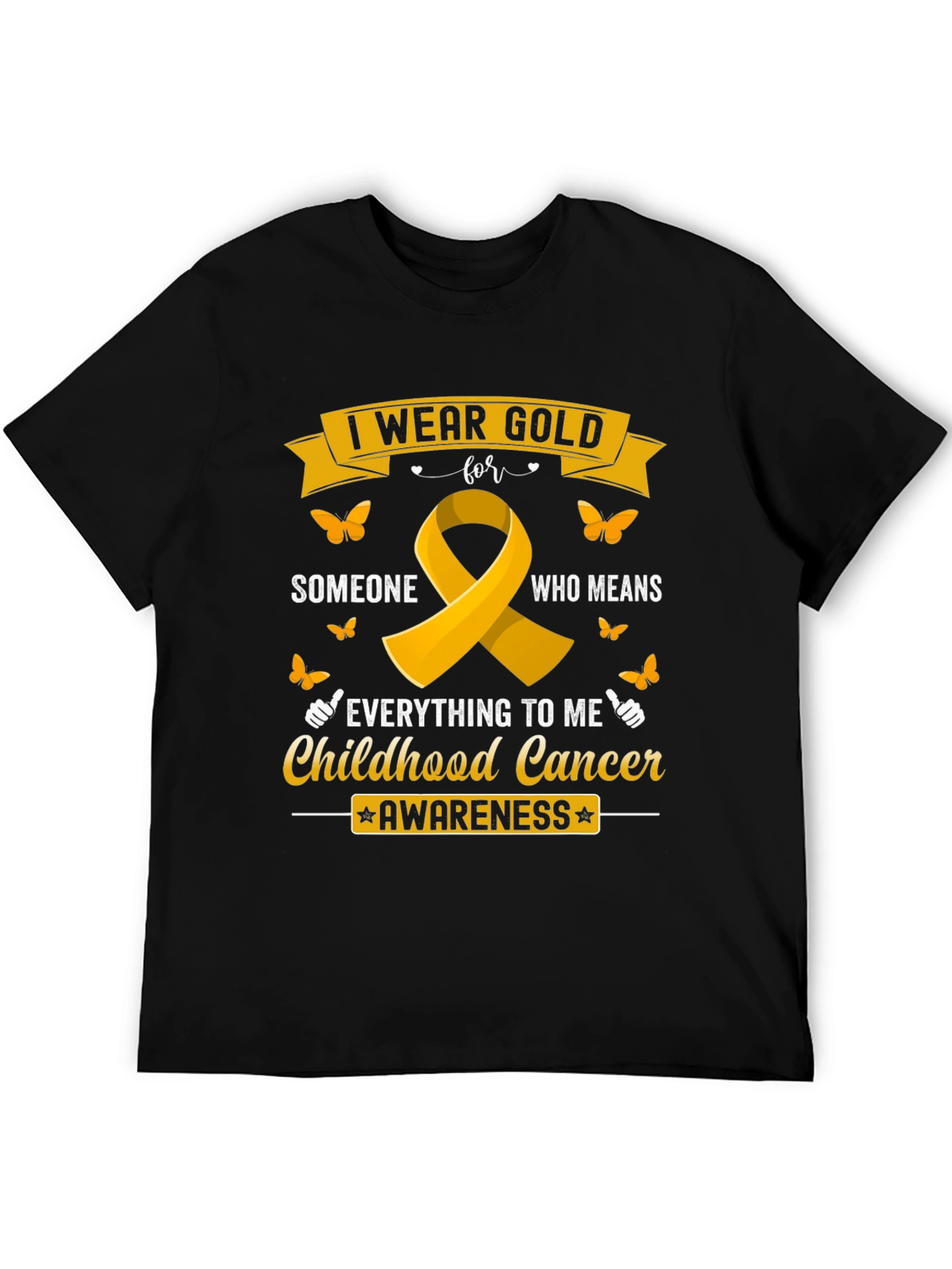 Childhood Cancer Awareness Gold Ribbon T-Shirt