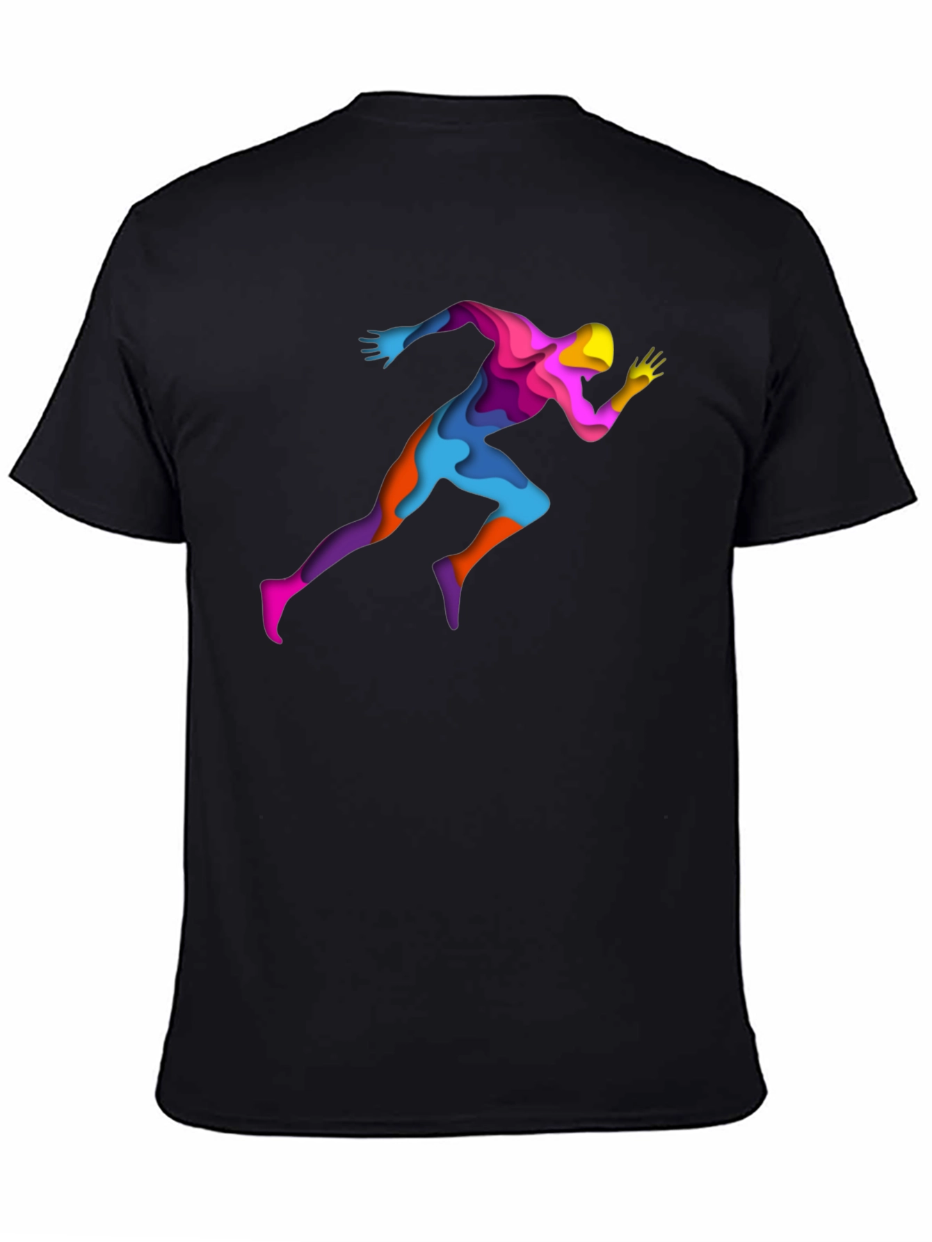 Runner Graphic Tee - Stylish Black T-Shirt