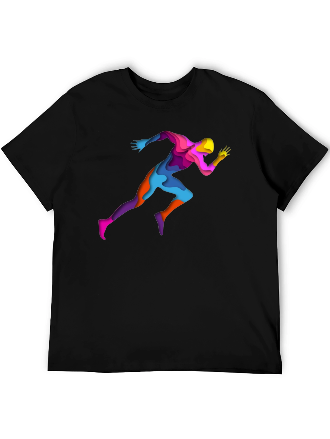 Runner Graphic Tee - Stylish Black T-Shirt