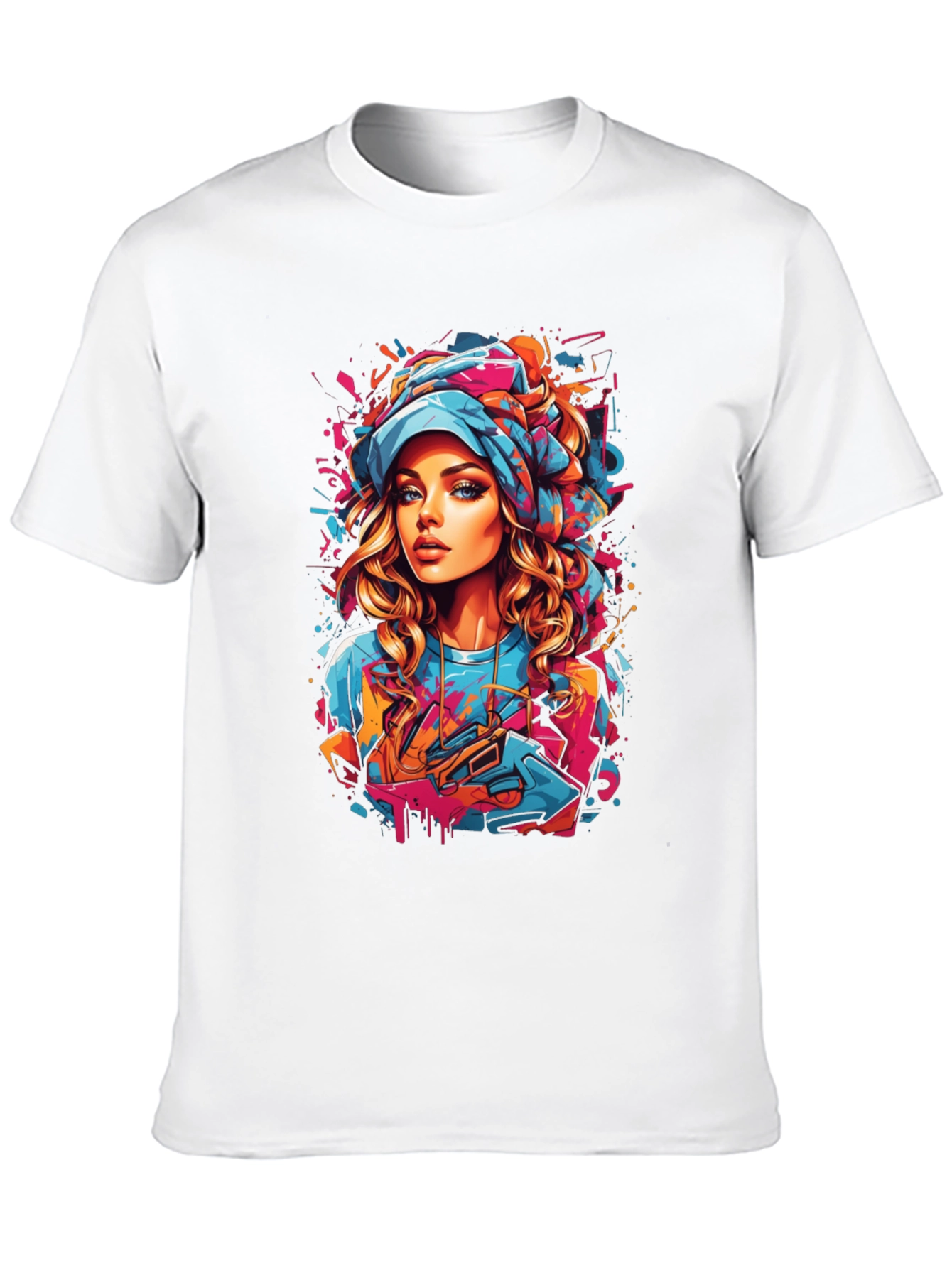 Graphic Tee: Woman with Head Scarf