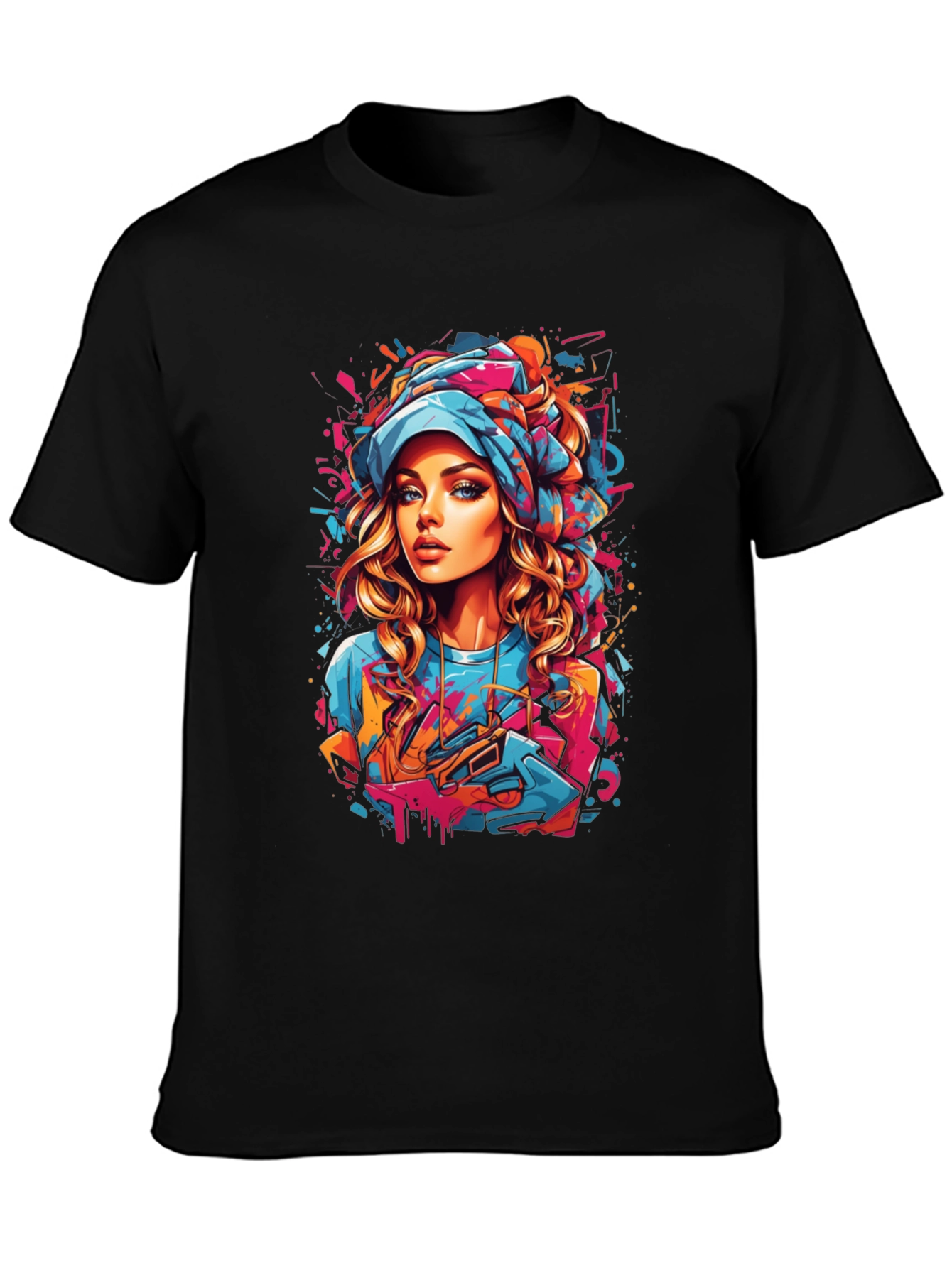 Graphic Tee: Woman with Head Scarf