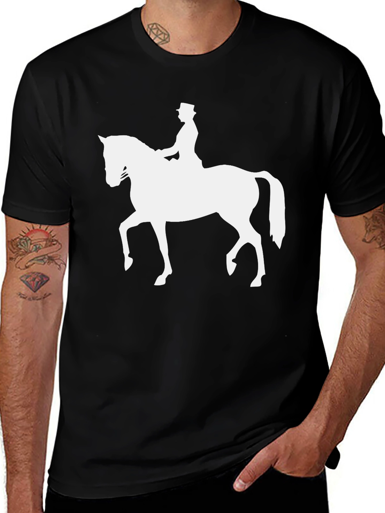 Equestrian Rider Graphic T-Shirt