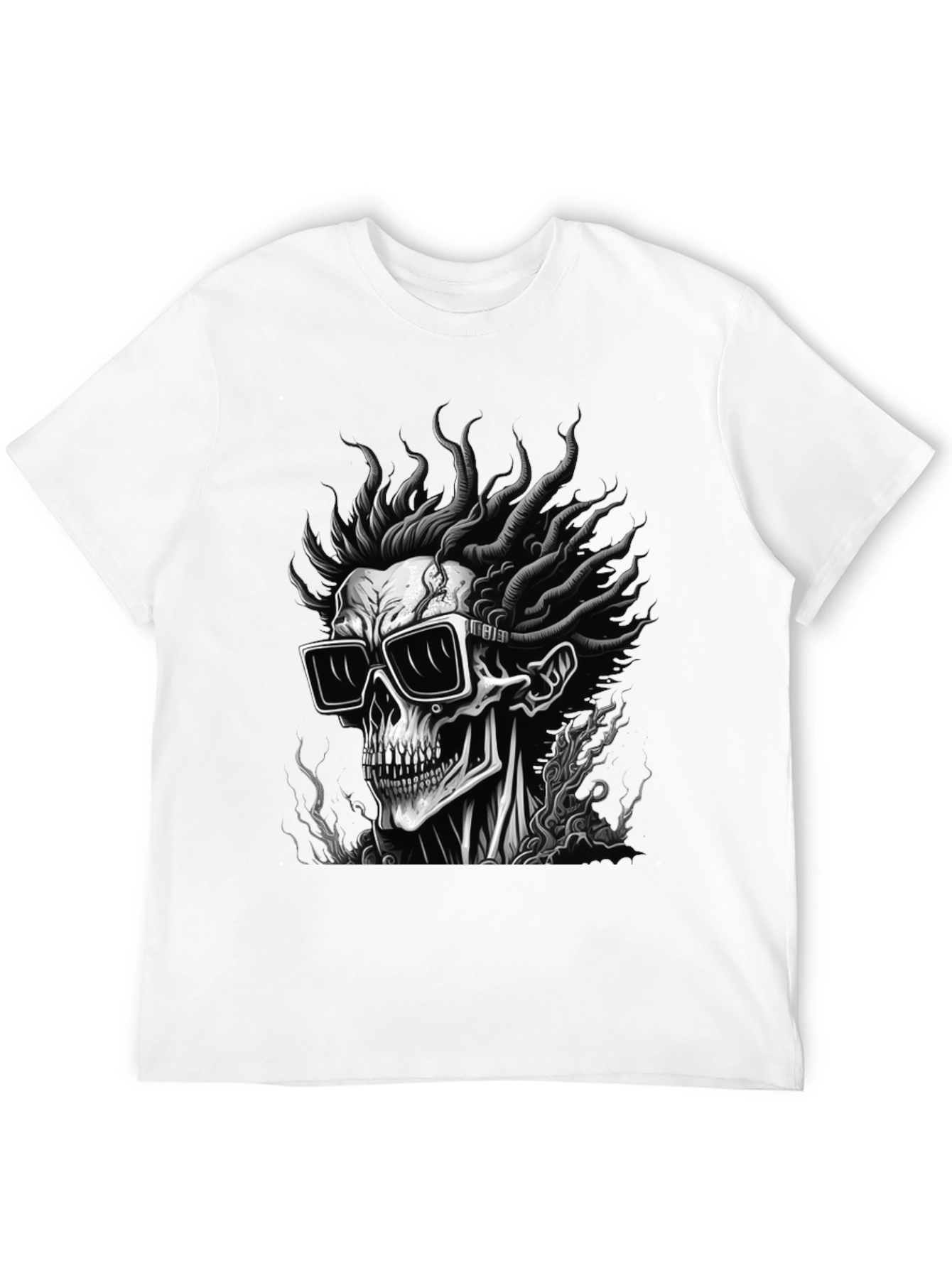 Skull & Shades Graphic Black T-Shirt