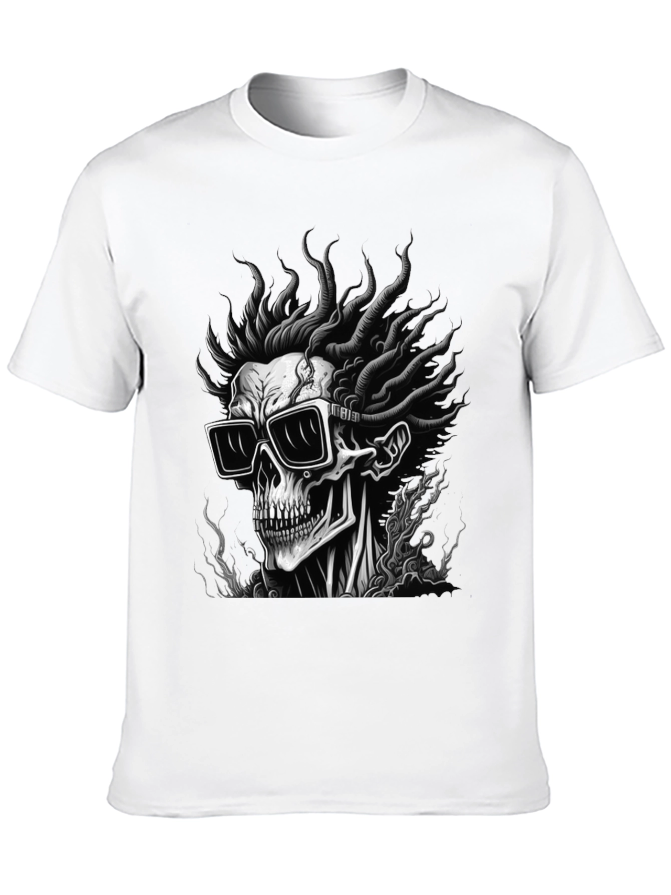 Skull & Shades Graphic Black T-Shirt