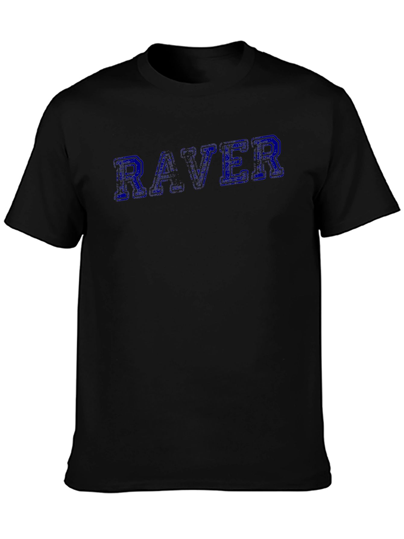 Raver Graphic Print T-Shirt - Black