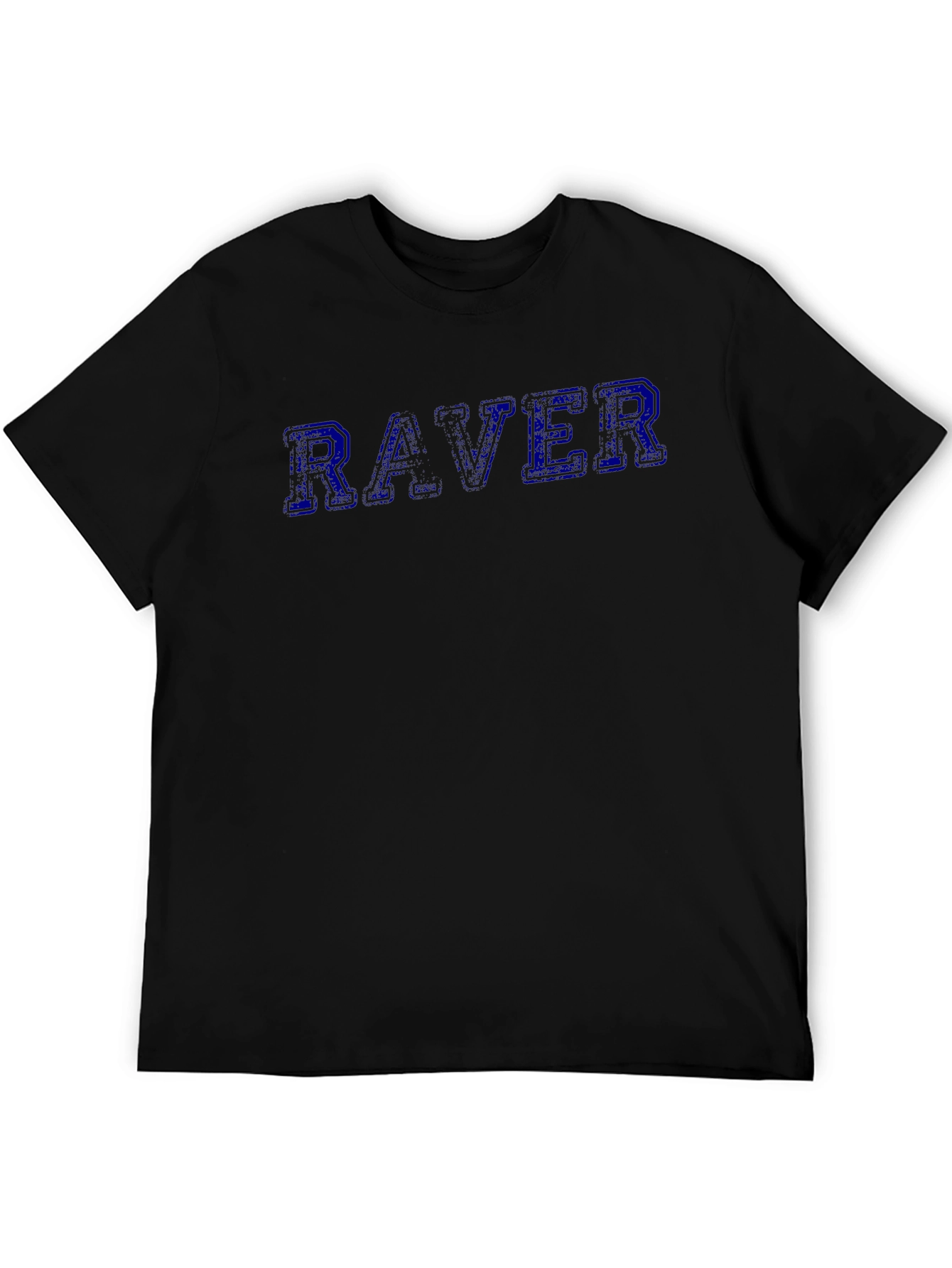 Raver Graphic Print T-Shirt - Black