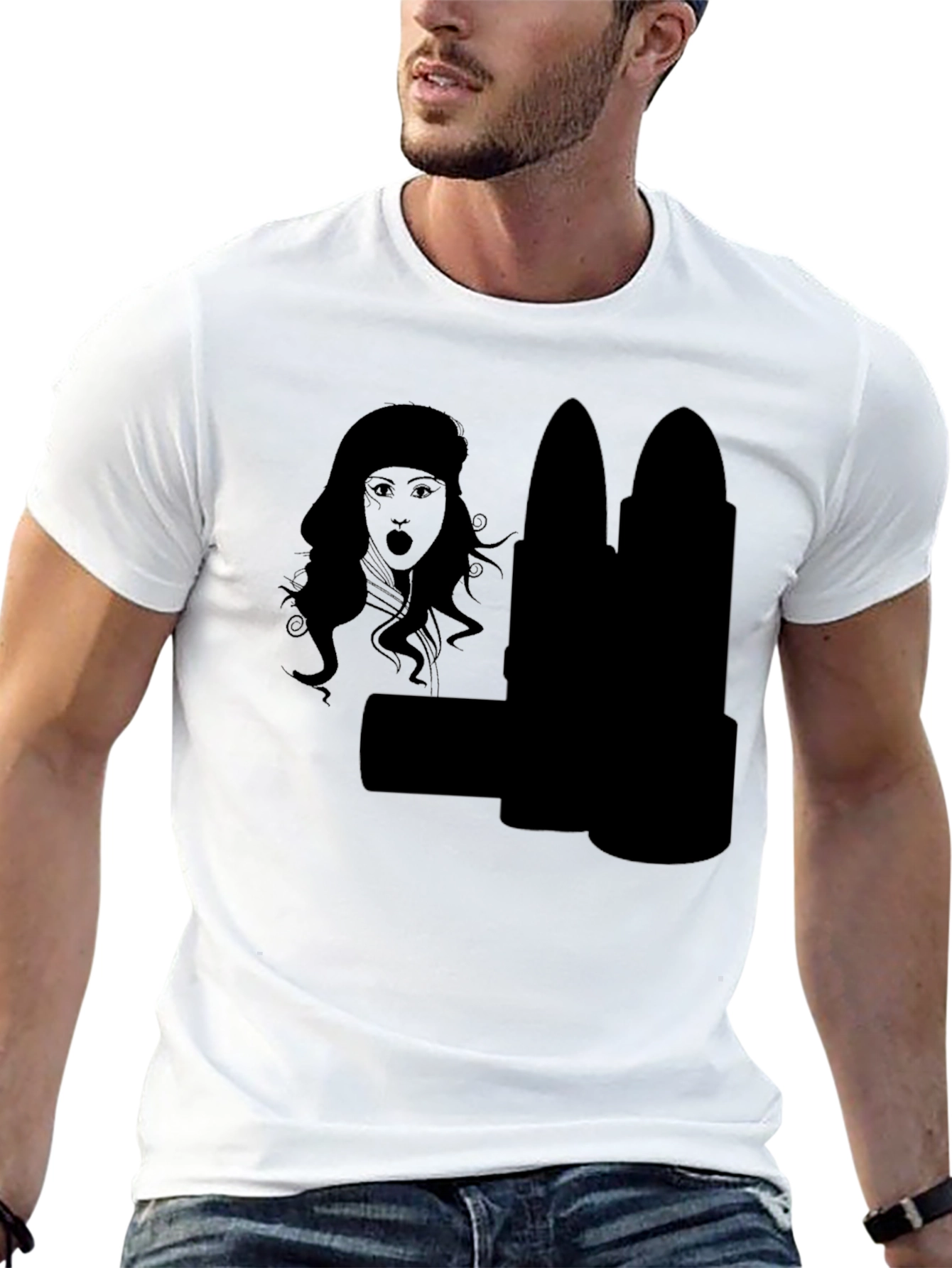 Statement Black Graphic Tee