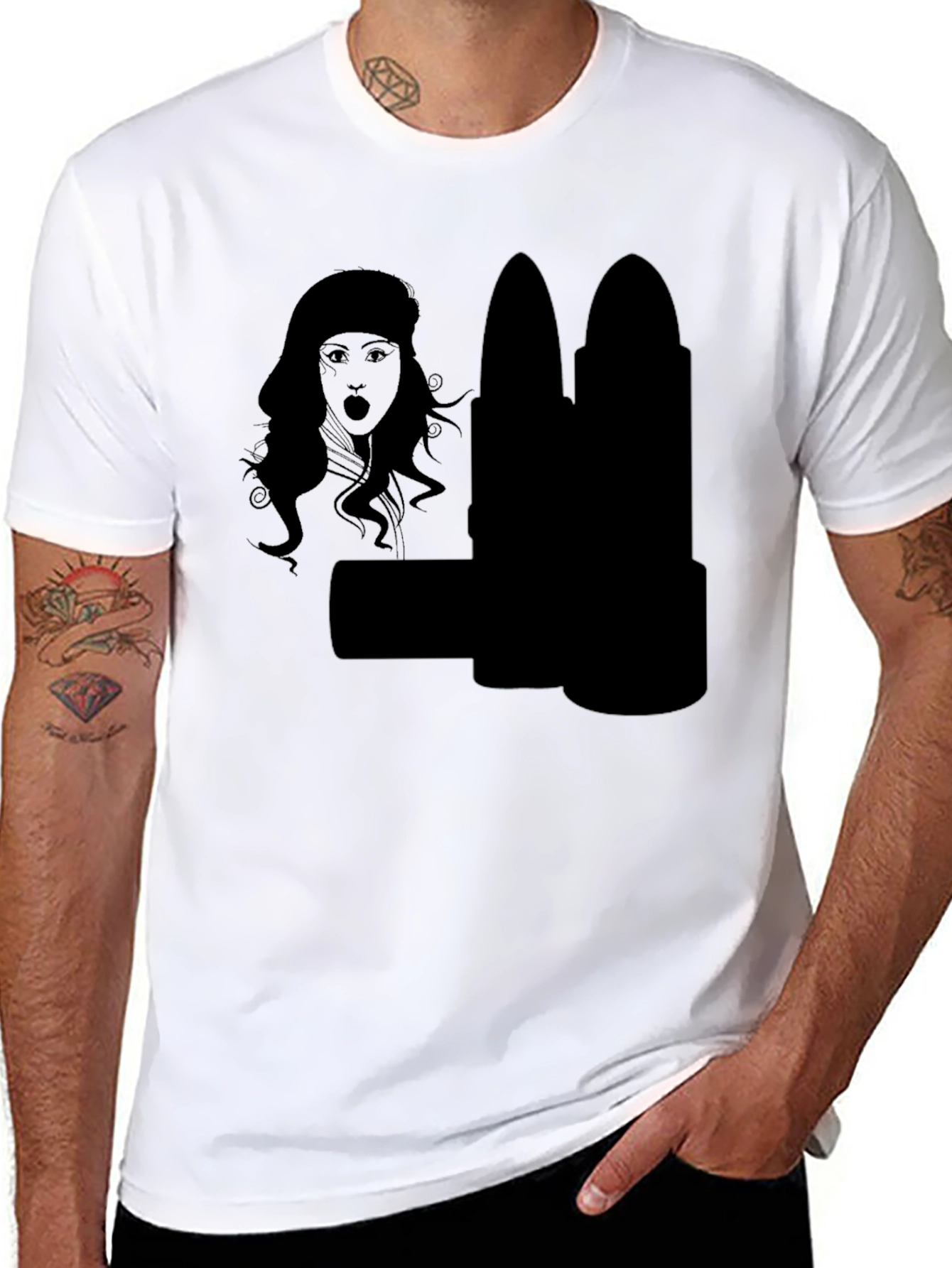 Statement Black Graphic Tee
