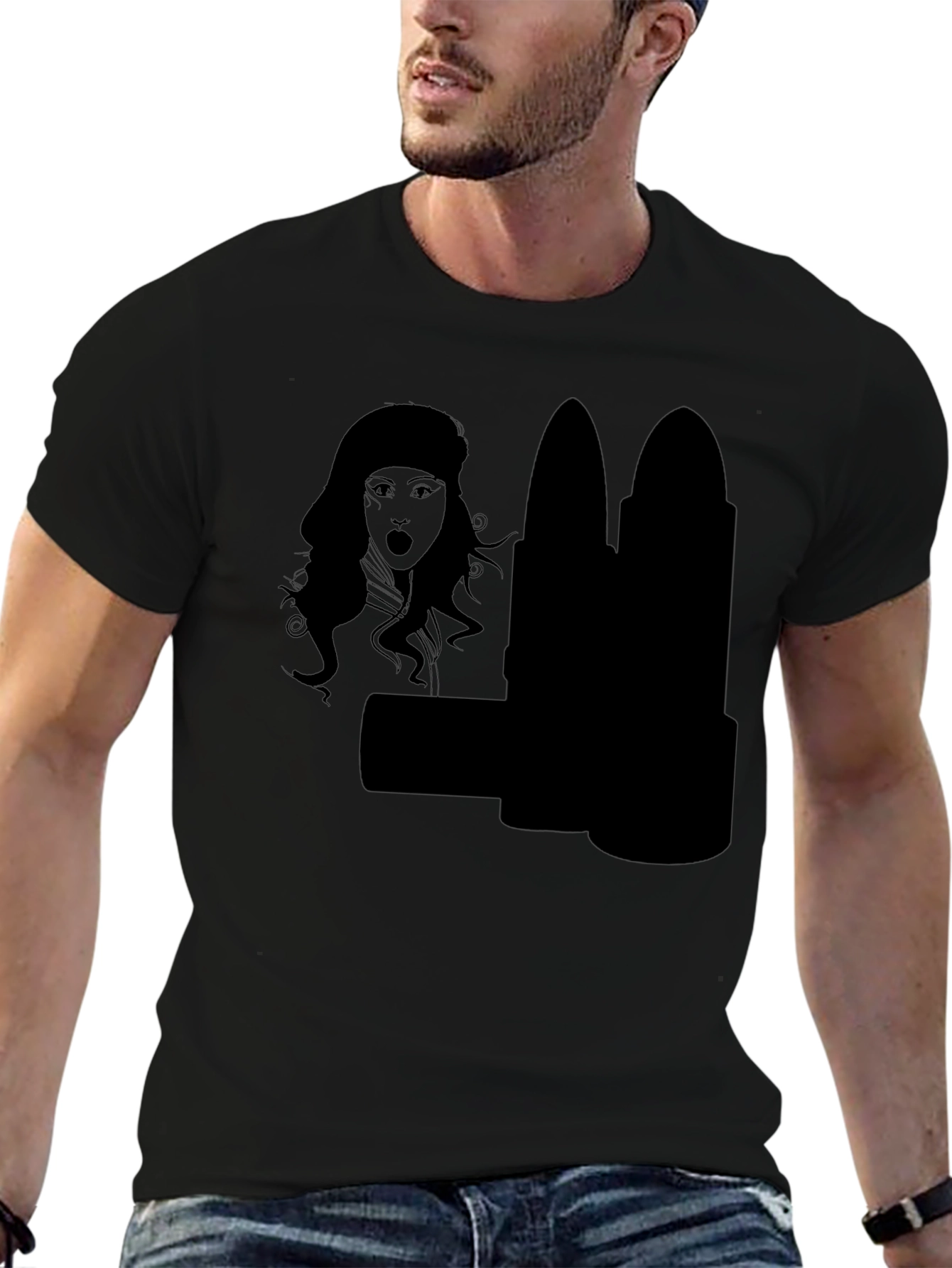 Statement Black Graphic Tee