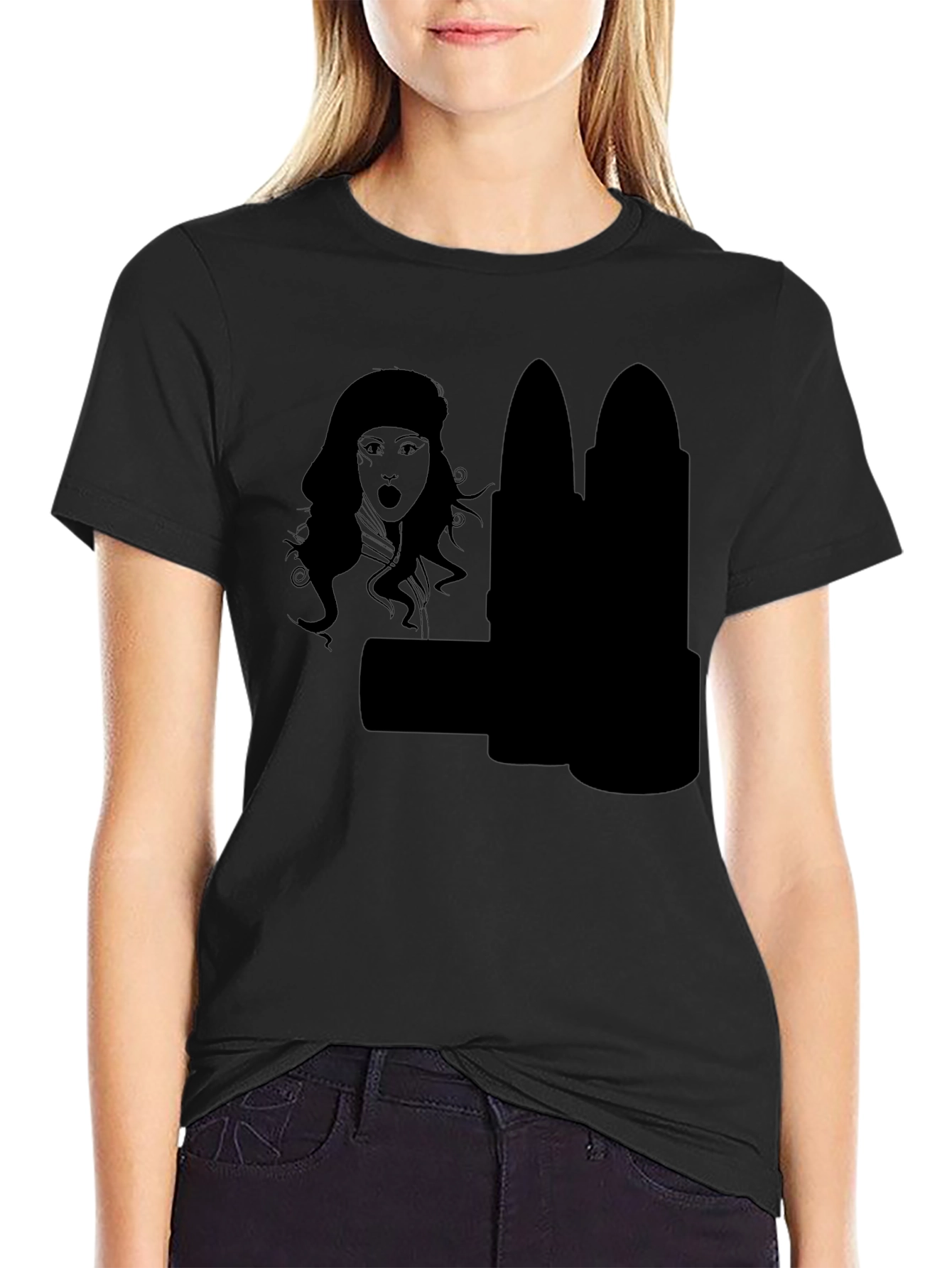 Statement Black Graphic Tee