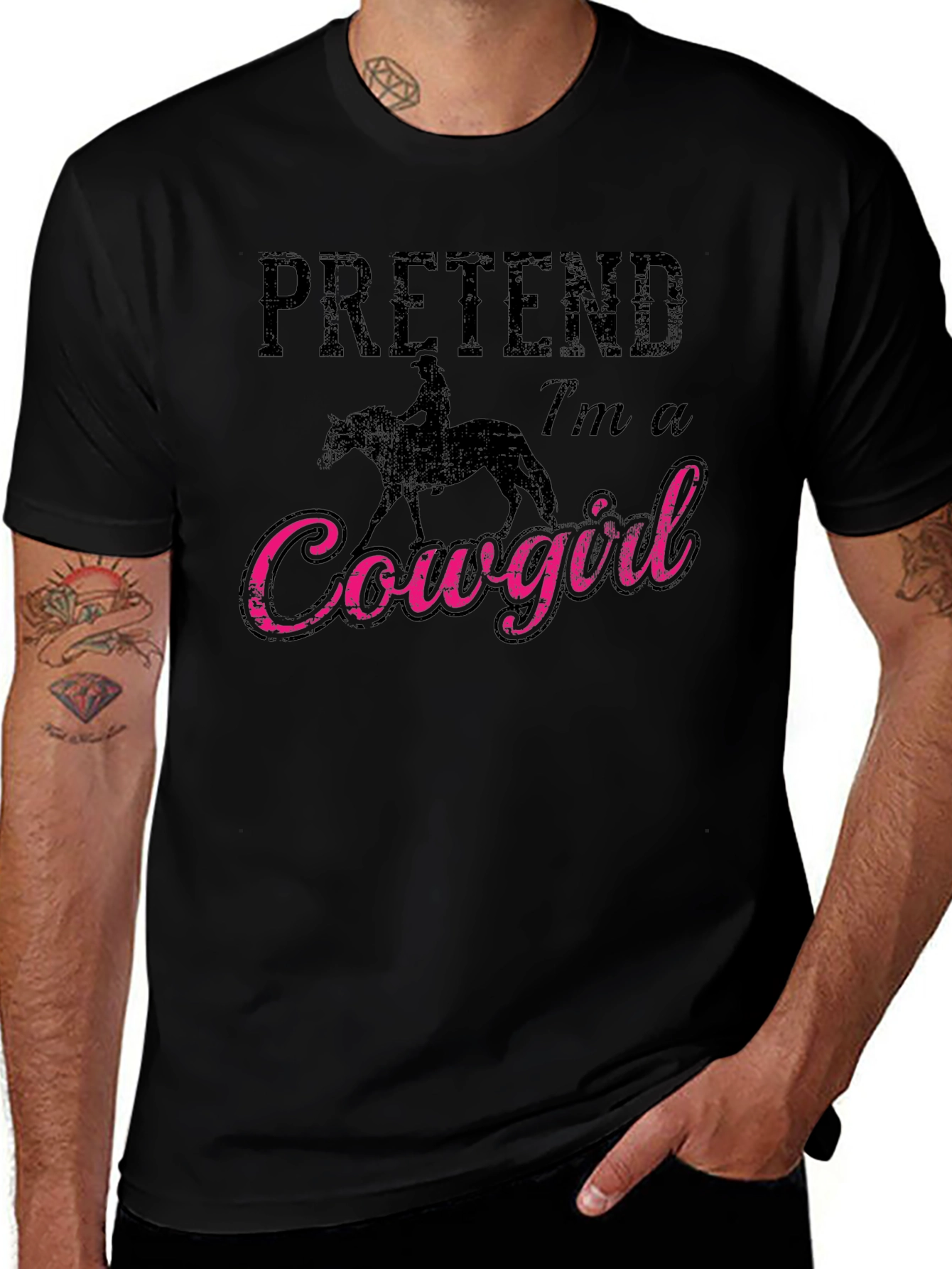 Pretend Im a Cowgirl Graphic T-Shirt