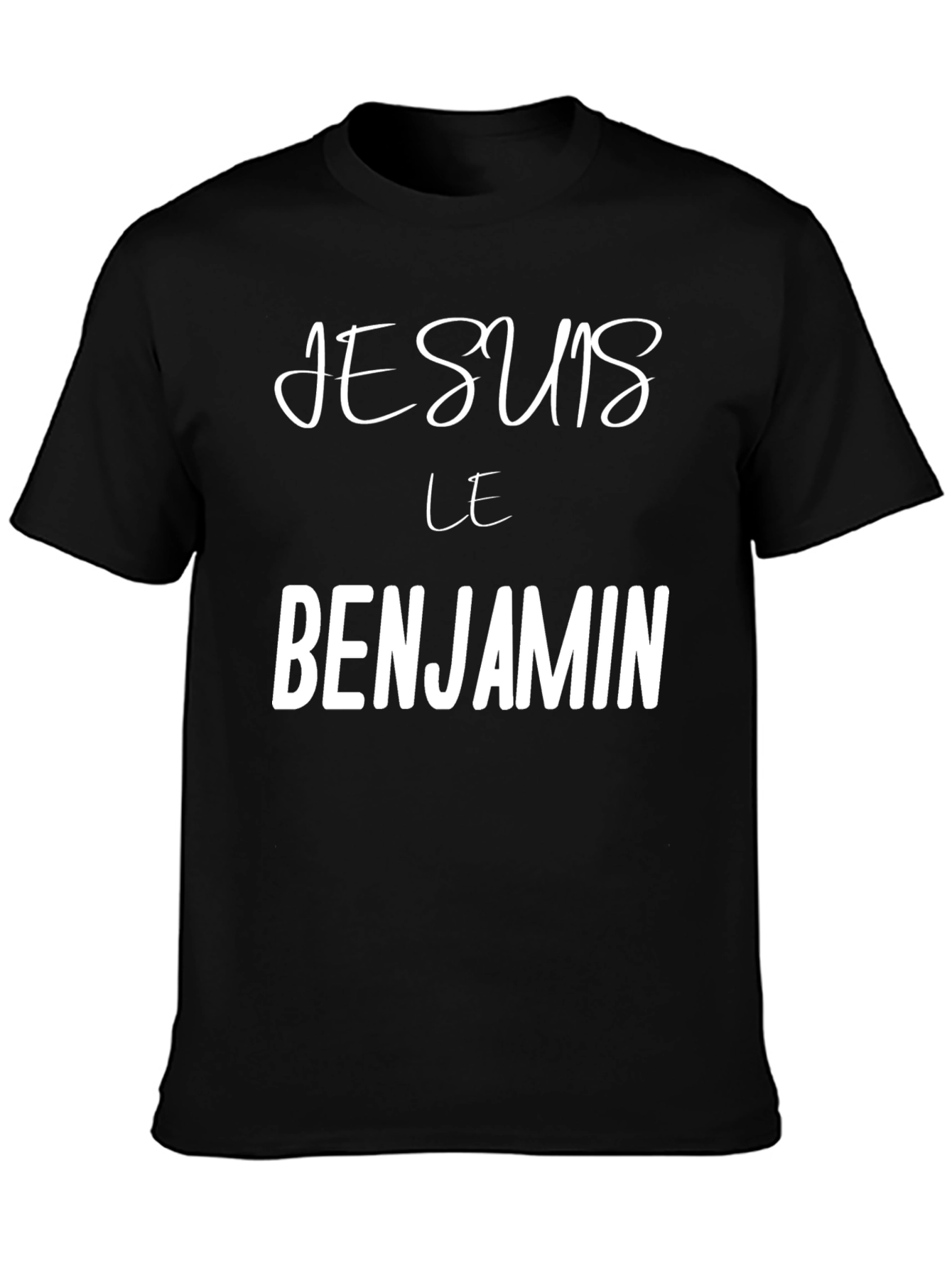 Je Suis Le Benjamin T-Shirt - Black Crew Neck