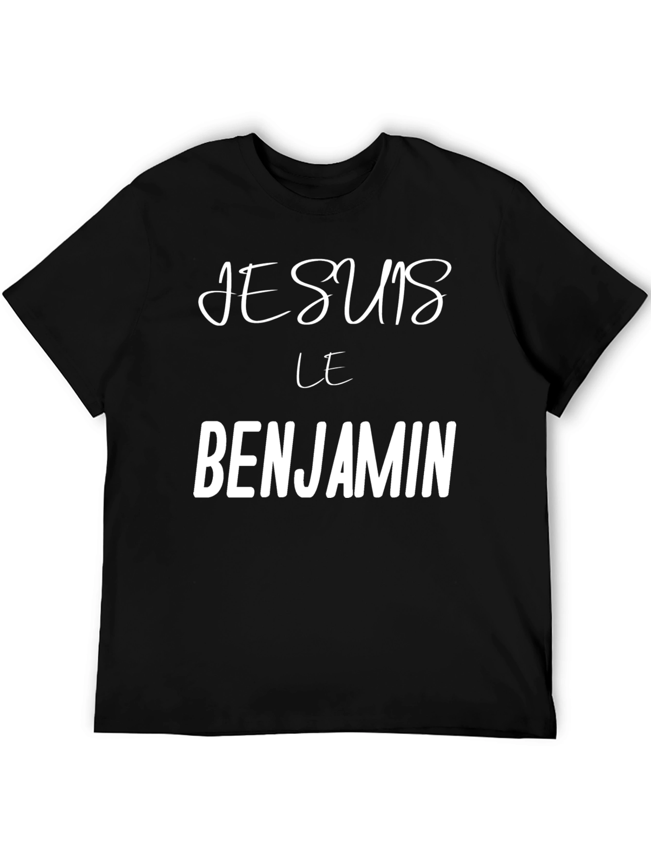 Je Suis Le Benjamin T-Shirt - Black Crew Neck