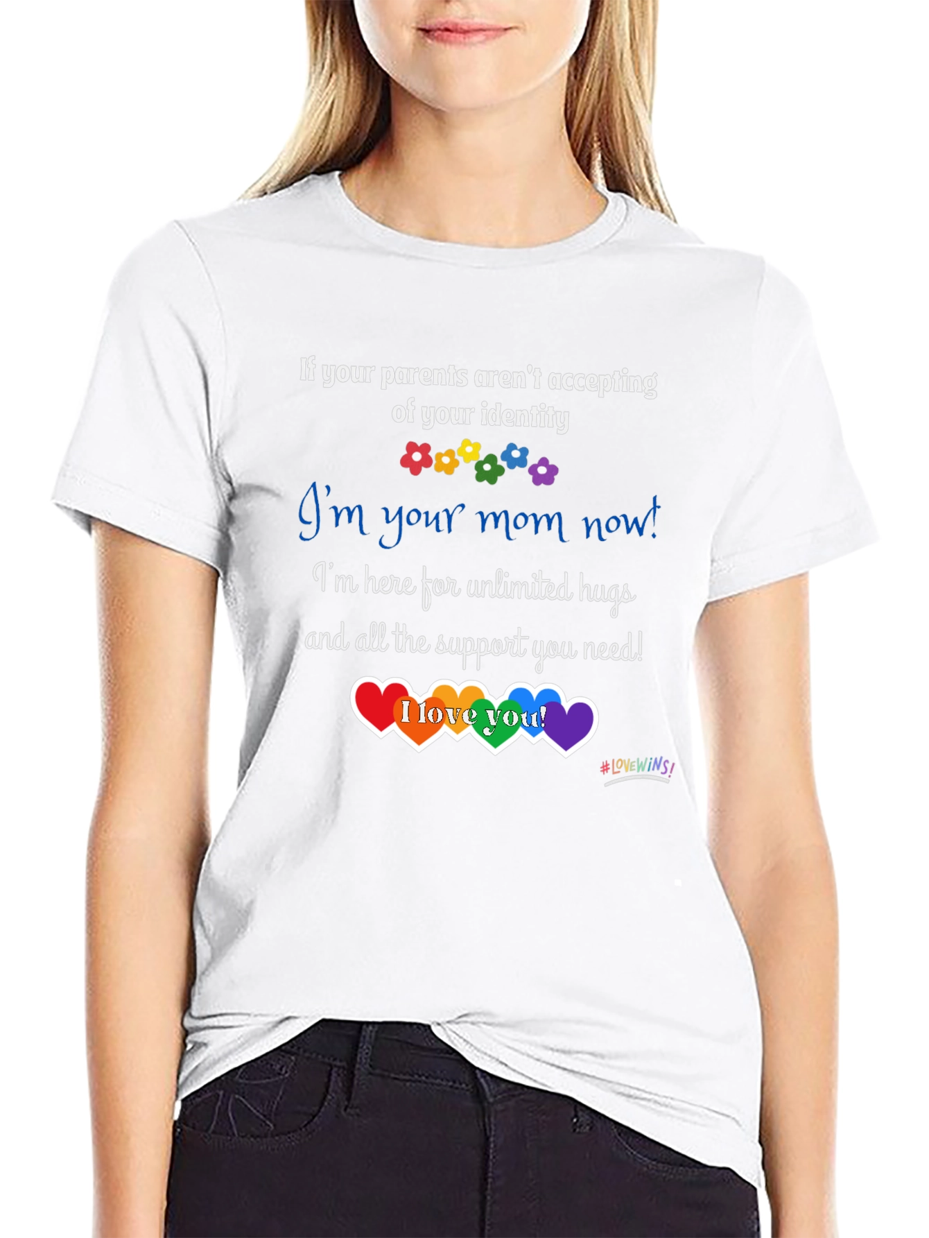 Supportive LGBTQ+ T-Shirt - Im Your Mom Now!
