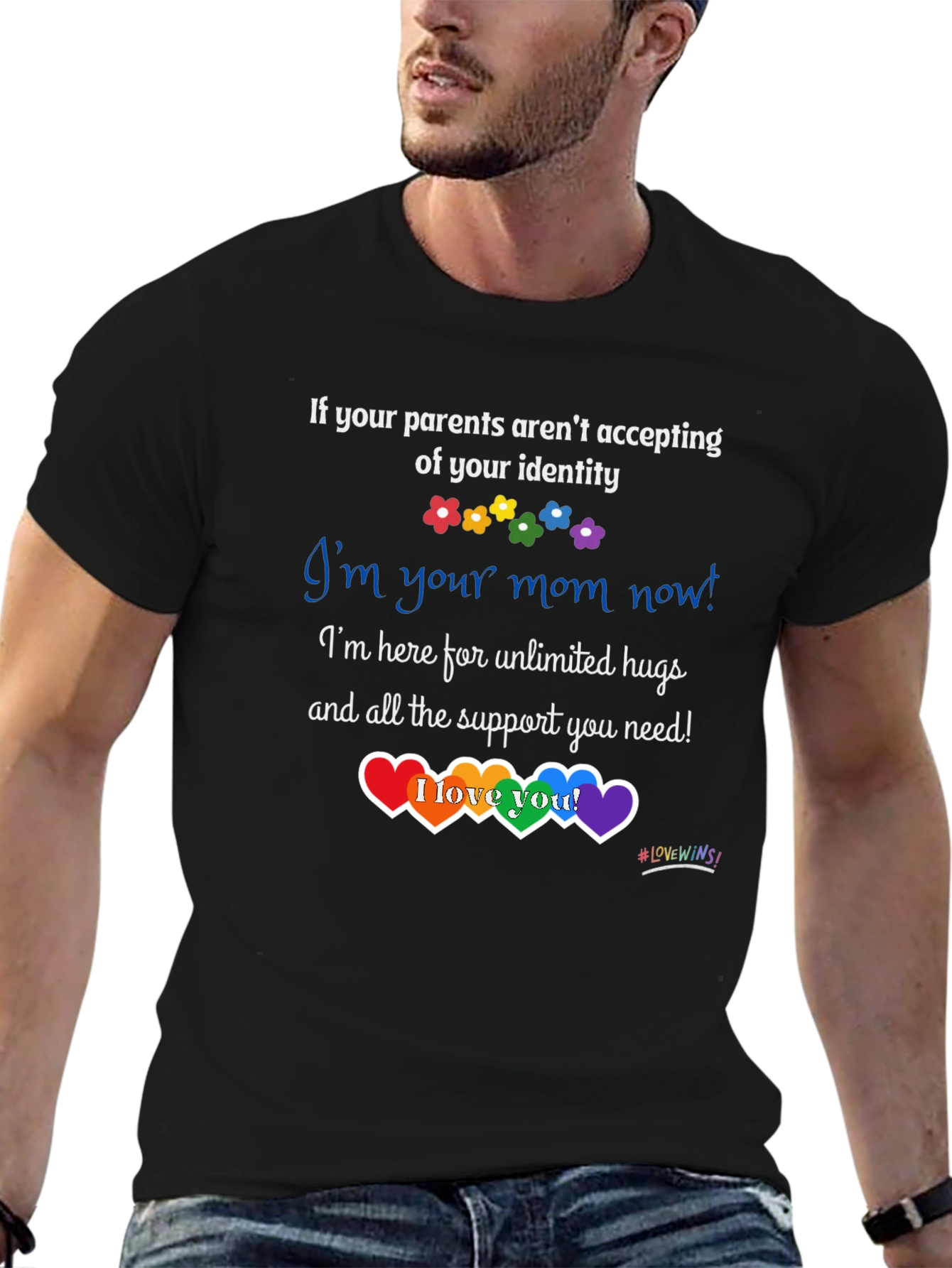 Supportive LGBTQ+ T-Shirt - Im Your Mom Now!