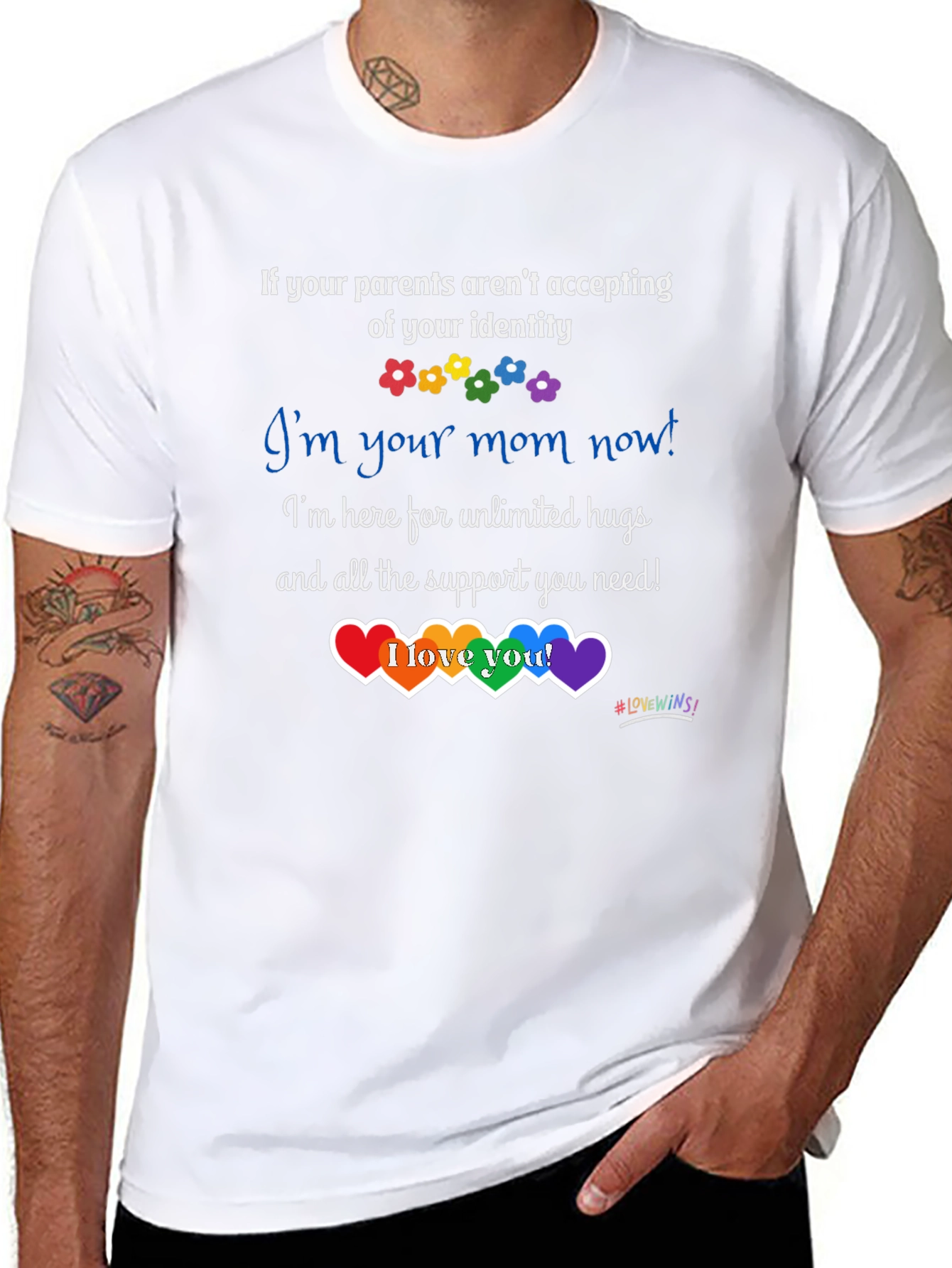 Supportive LGBTQ+ T-Shirt - Im Your Mom Now!
