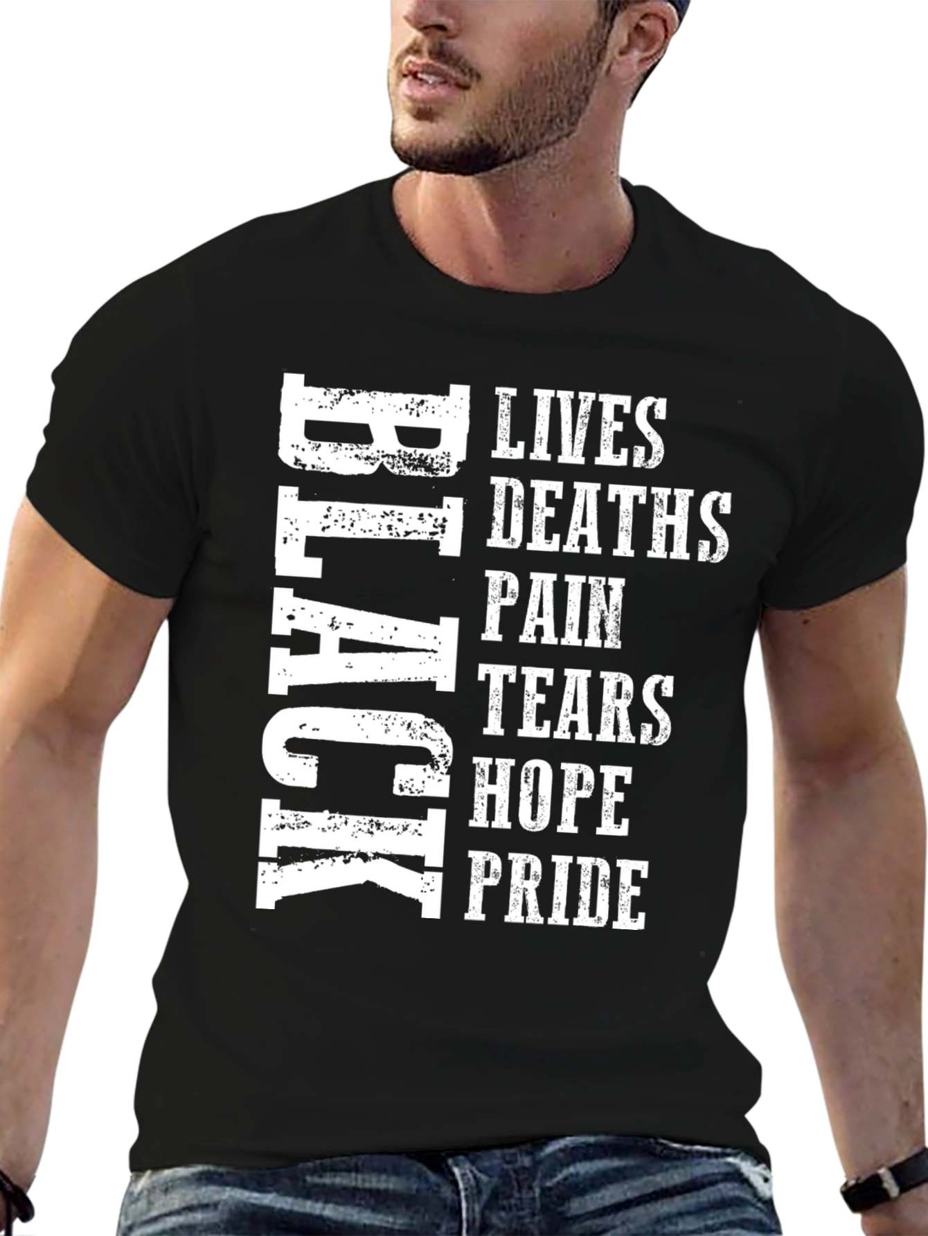 Black Lives Deaths Pain Tears Hope Pride T-Shirt