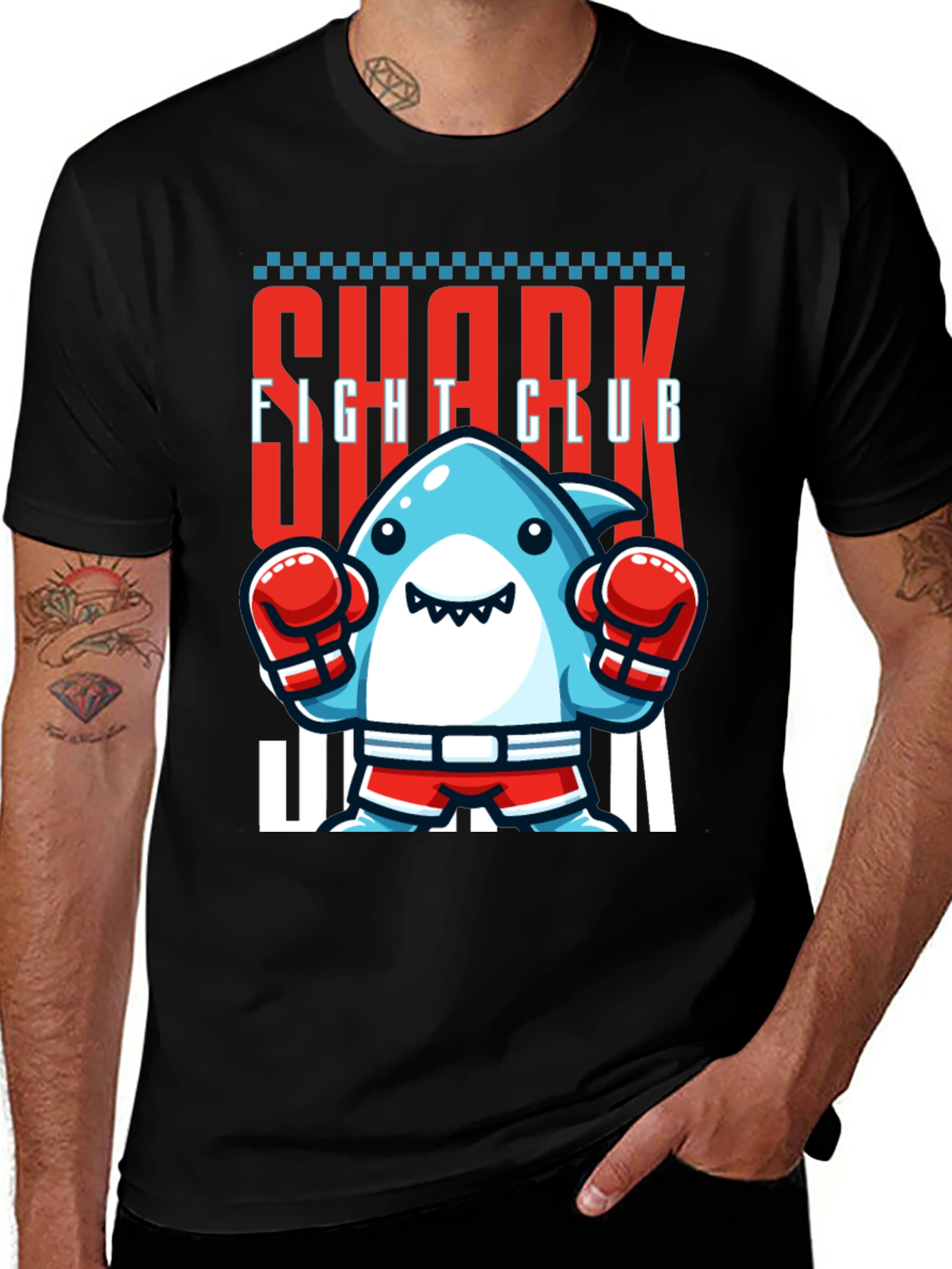 Shark Fight Club Graphic Tee