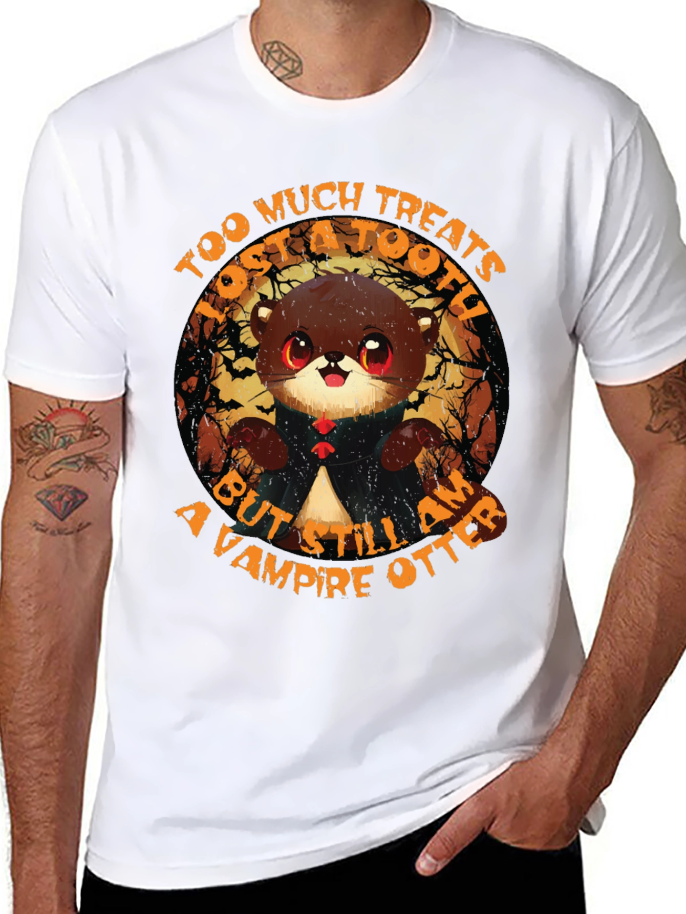 Vampire Otter Halloween T-Shirt
