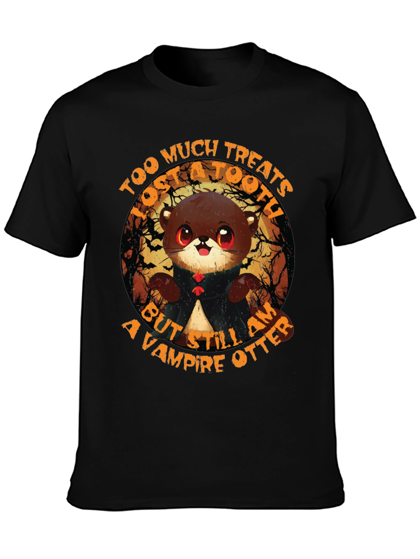 Vampire Otter Halloween T-Shirt