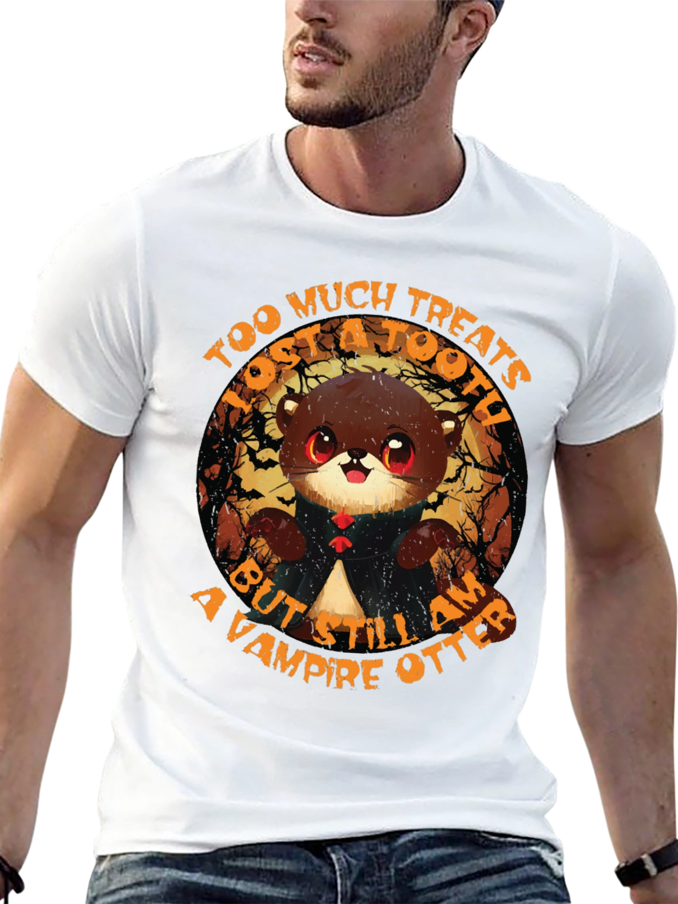 Vampire Otter Halloween T-Shirt