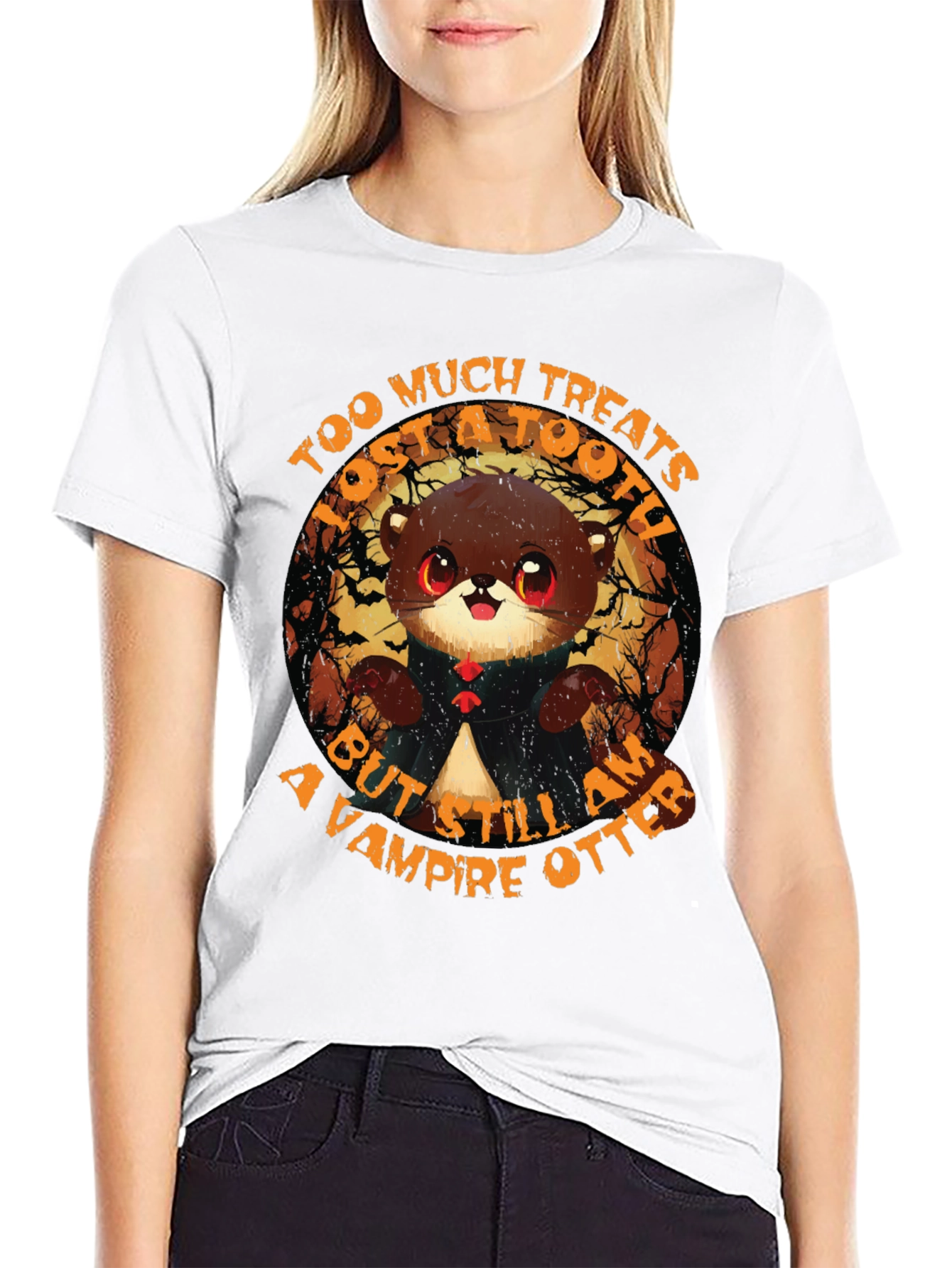 Vampire Otter Halloween T-Shirt