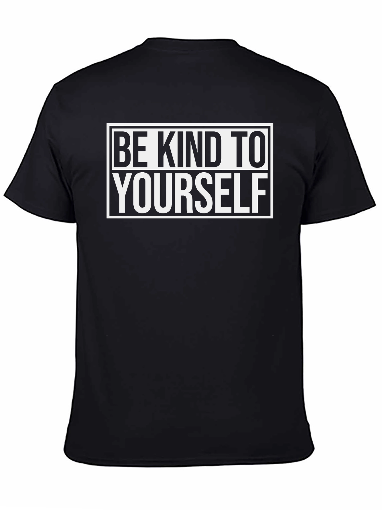 Be Kind To Yourself Black Graphic Tee
