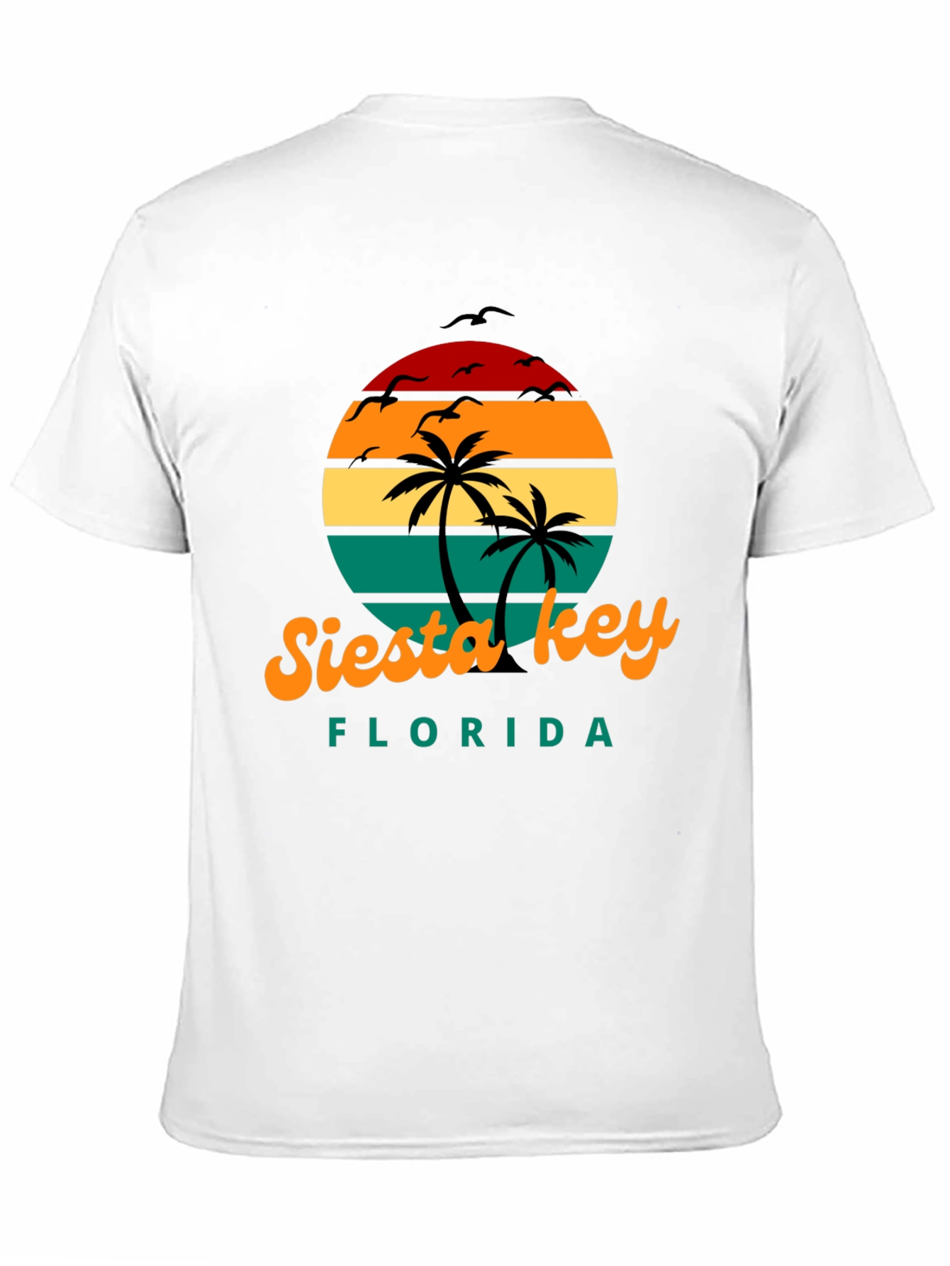 Siesta Key Florida Retro Sunset T-Shirt
